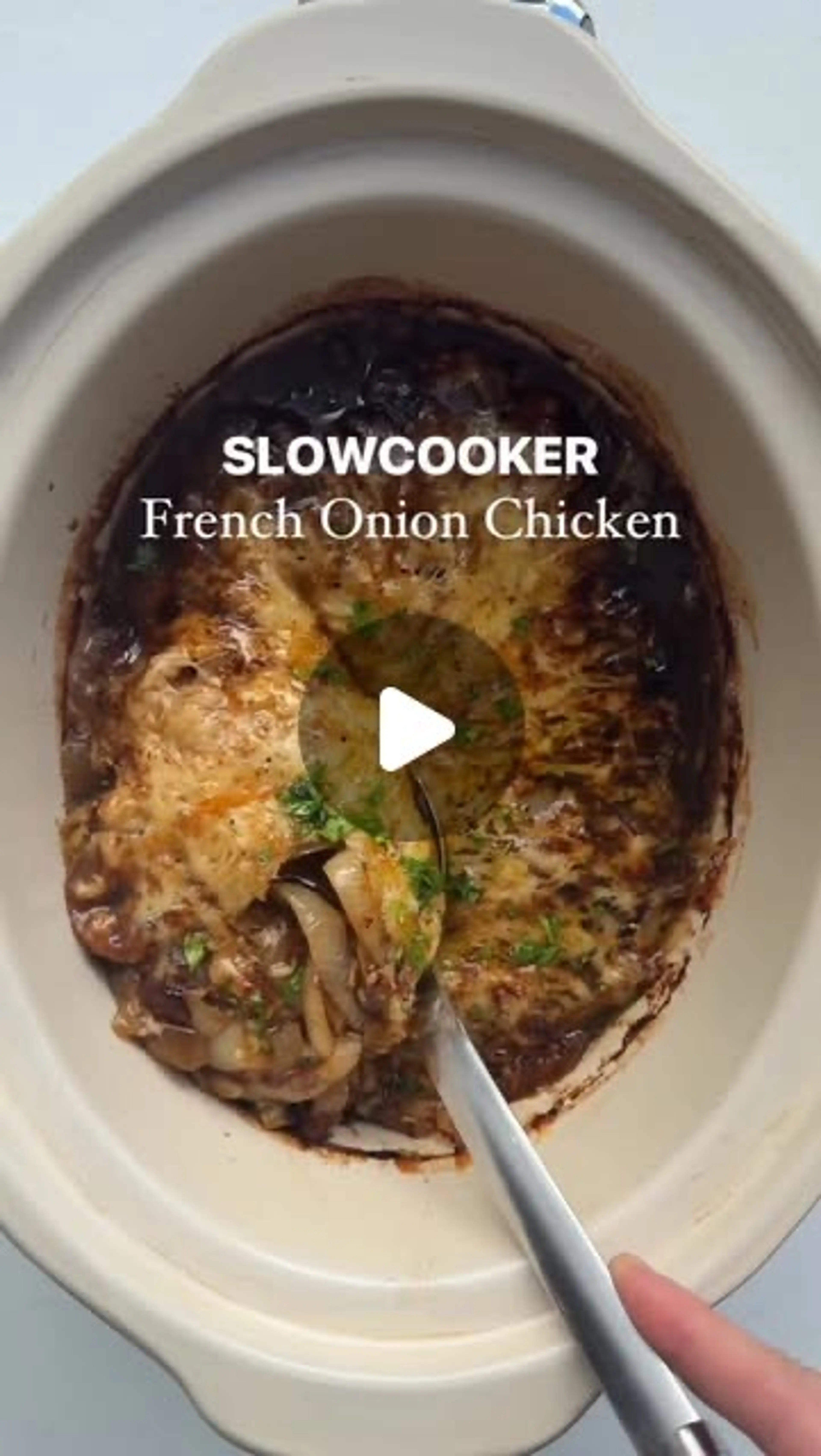 Slowcooker French Onion Chicken