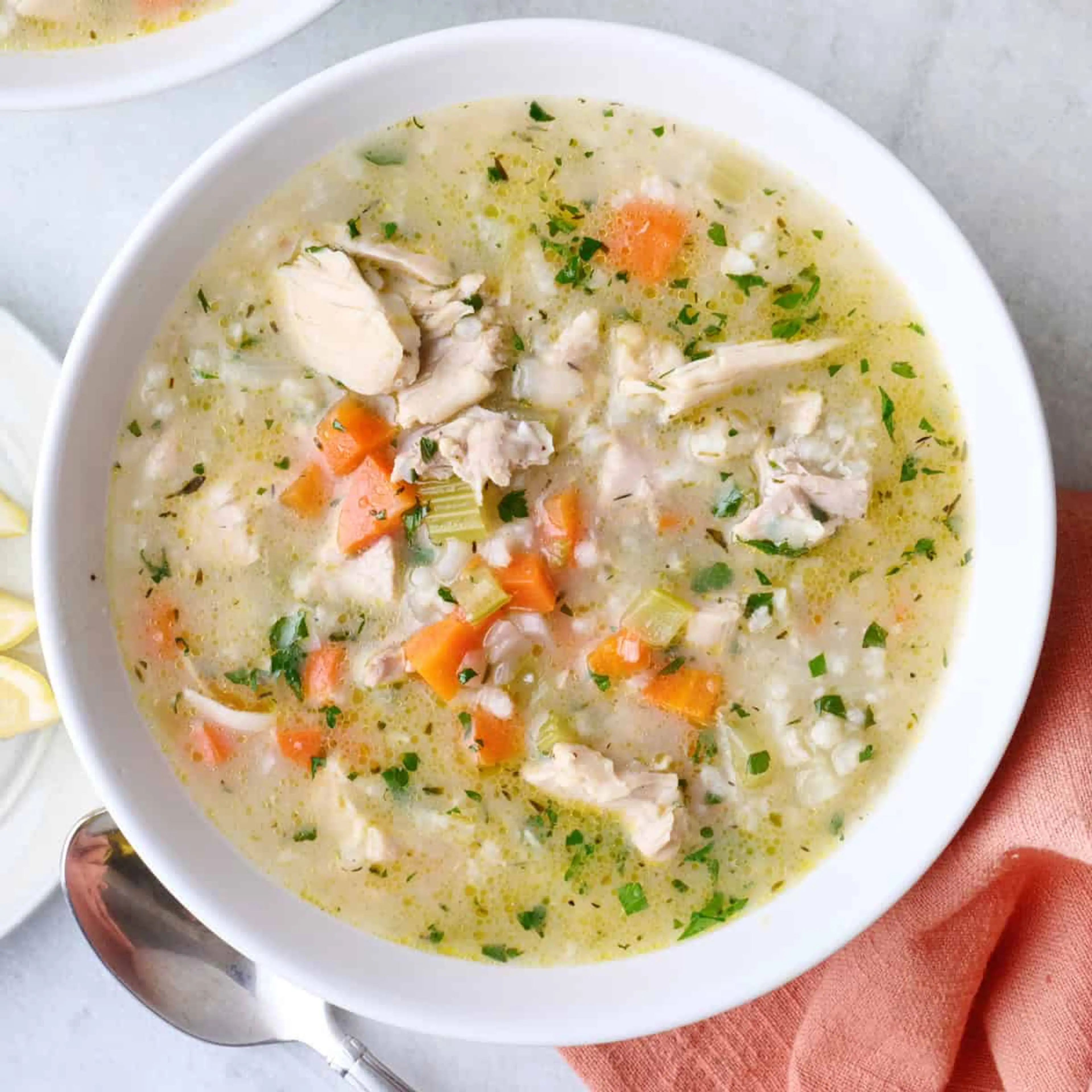 Chicken Lemon Rice Soup Recipe