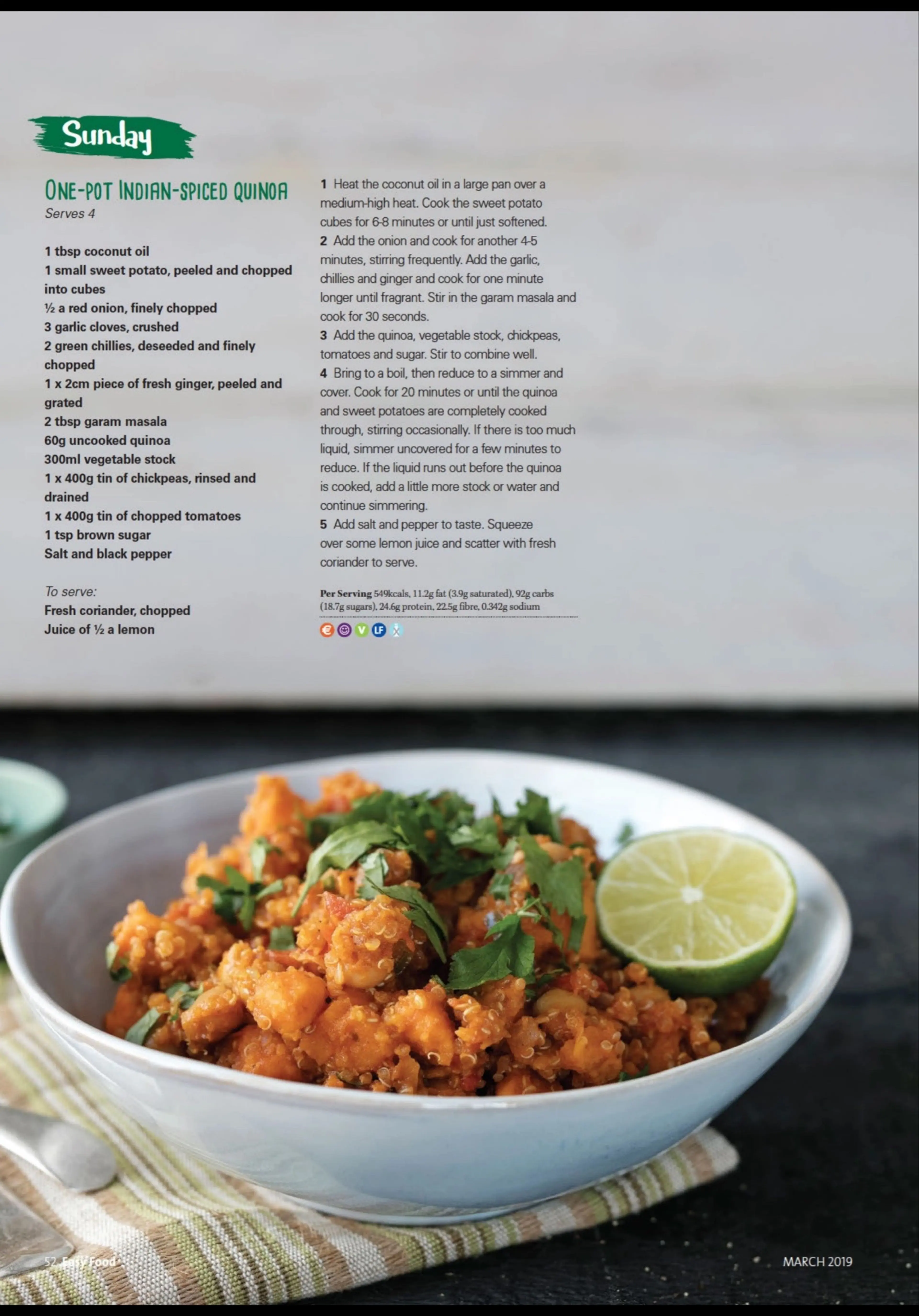 ONE-POT INDIAN-SPICED QUINOA