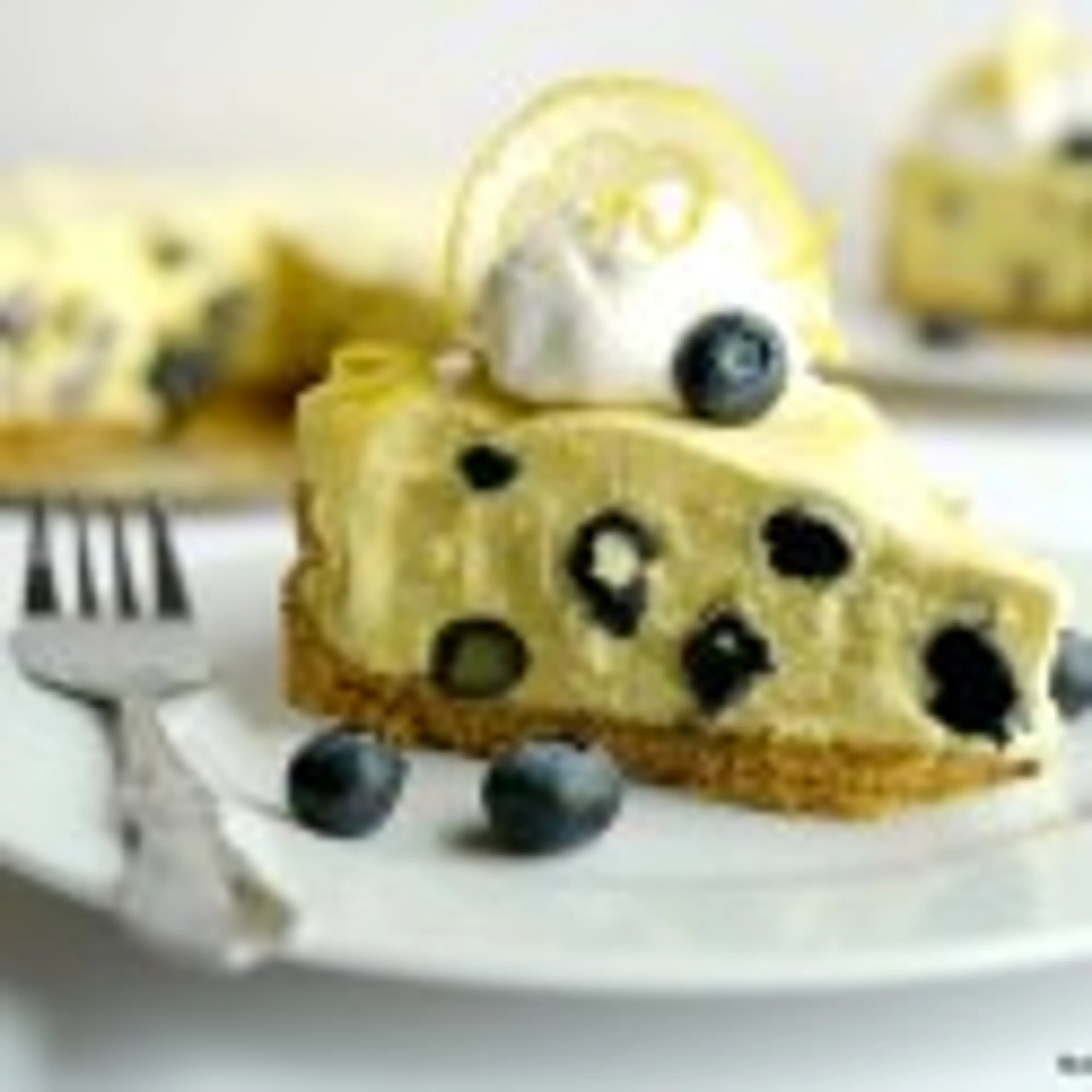 No Bake Creamy Lemon-Blueberry Pie