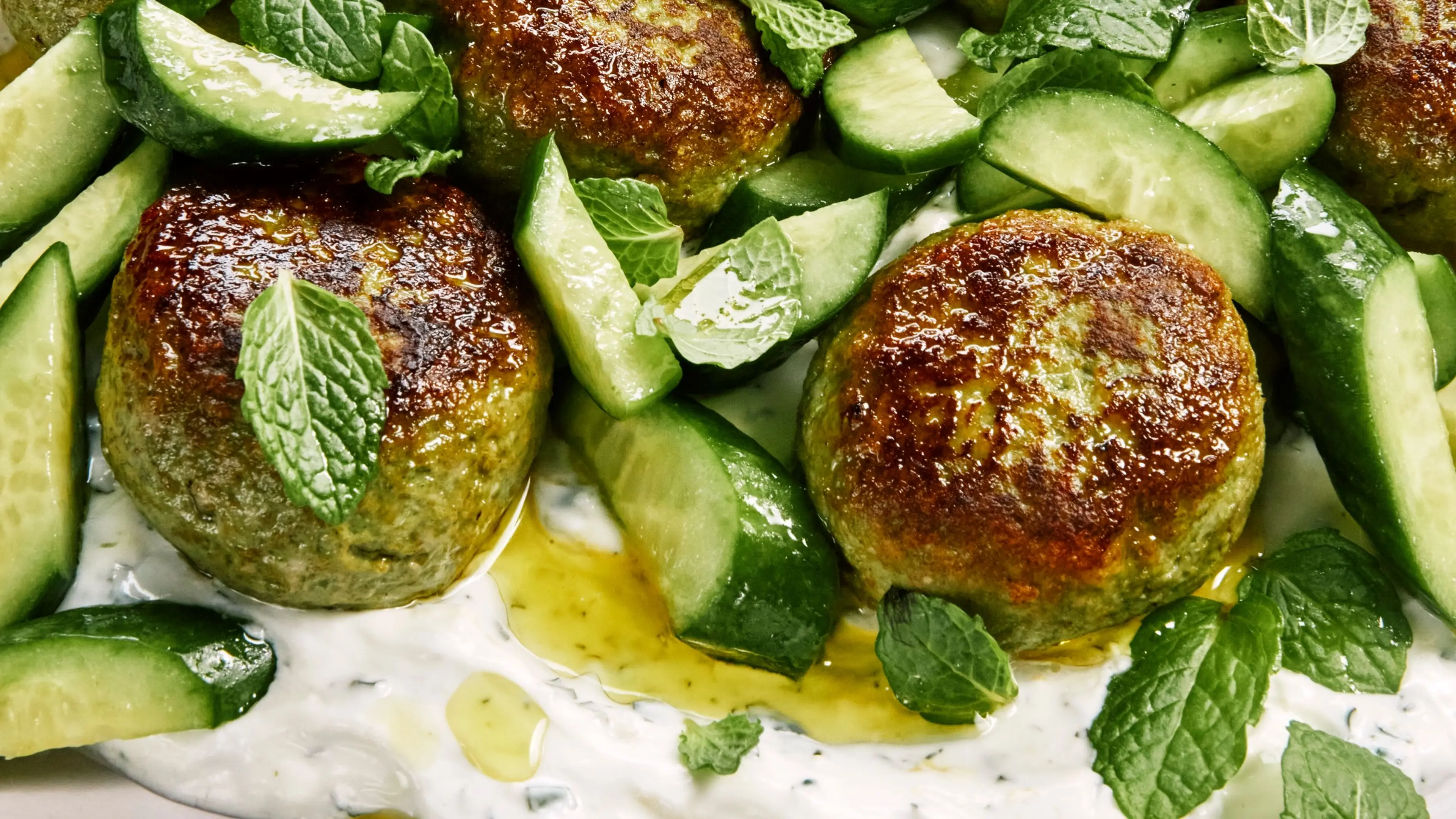Minty Chicken Meatballs