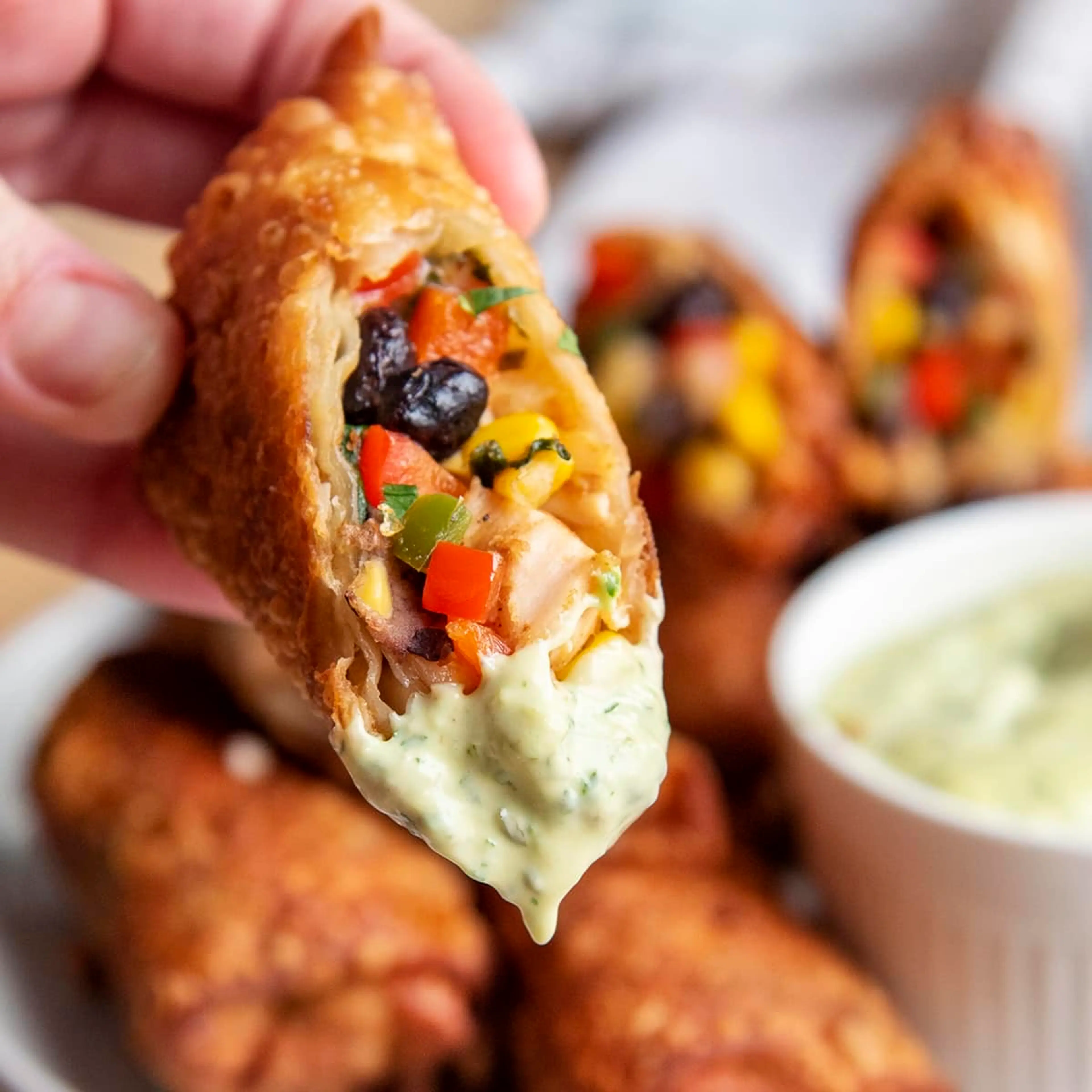 Southwest Chicken Egg Roll