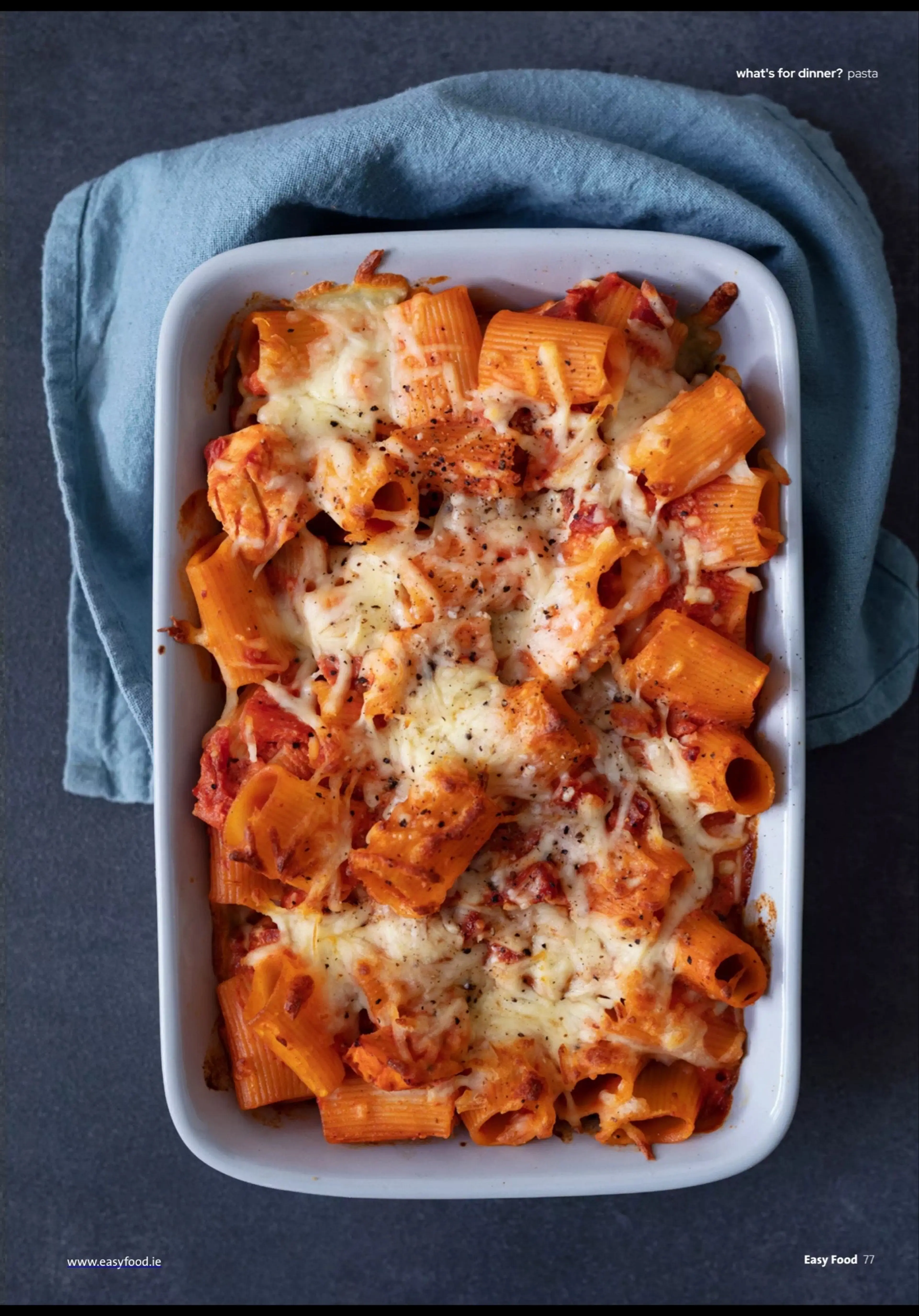 CHICHEN & CHORIZO PASTA BAKE