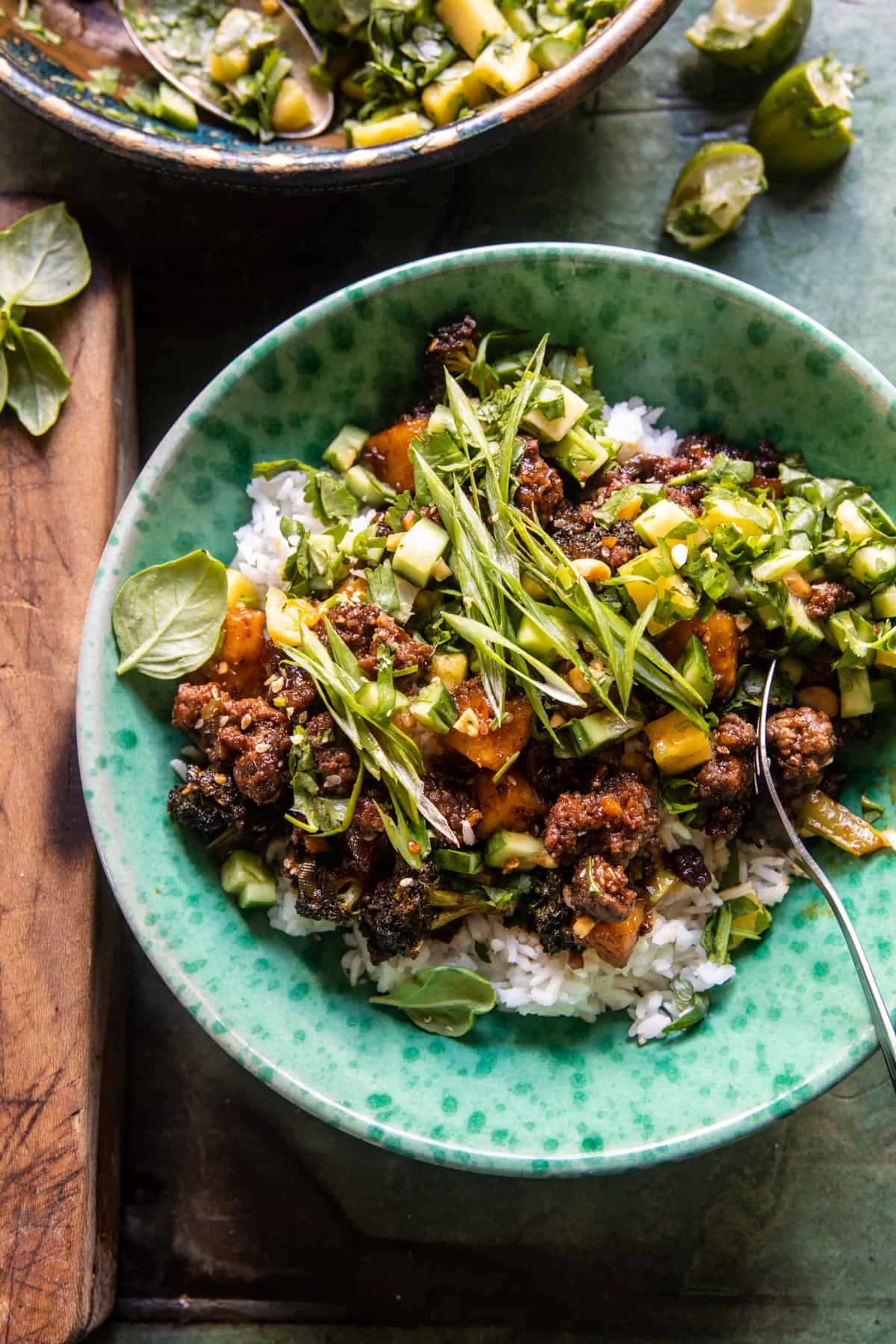 20 Minute Sticky Ginger Sesame Pineapple Beef