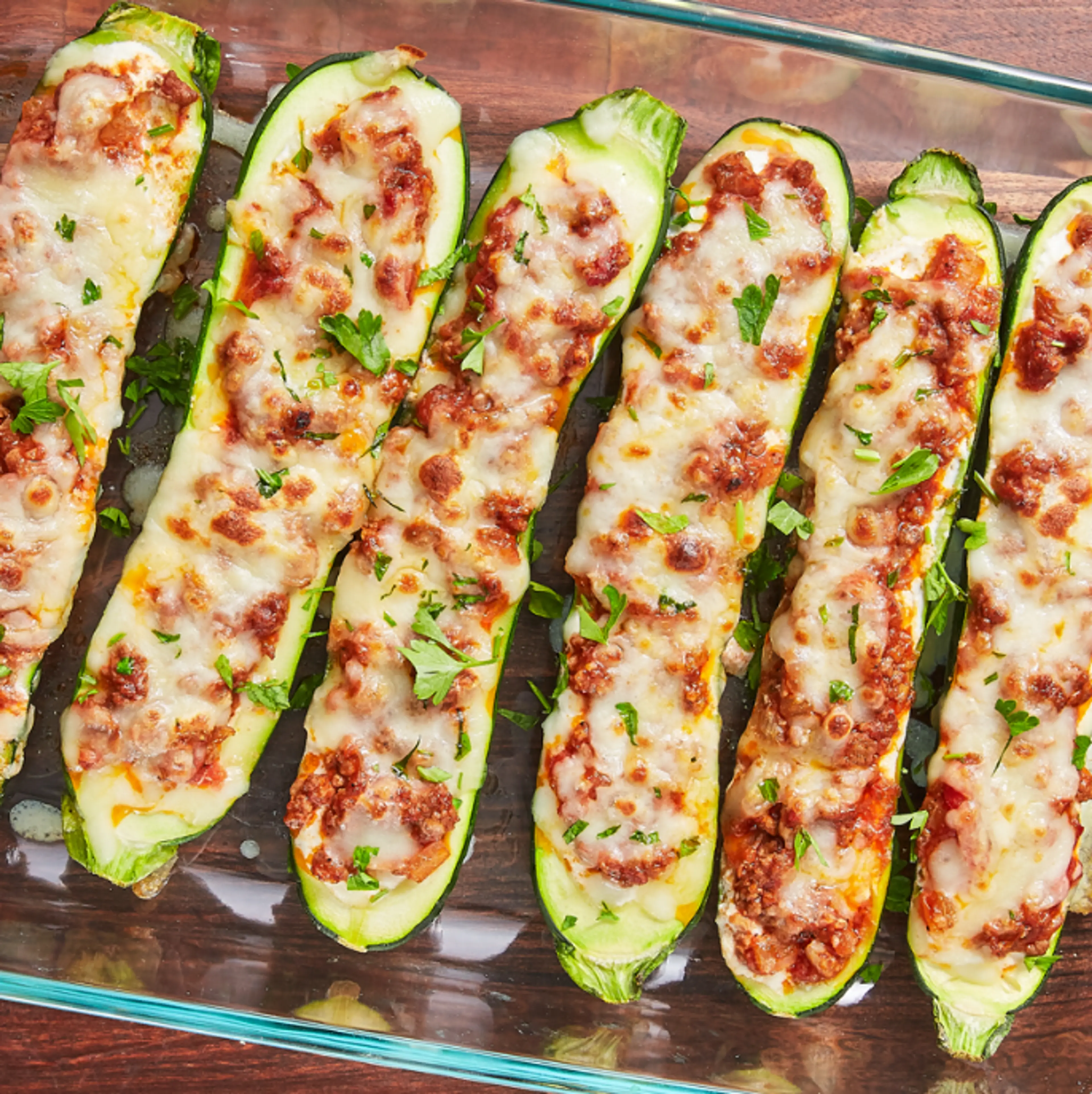 Lasagna-Stuffed Zucchini