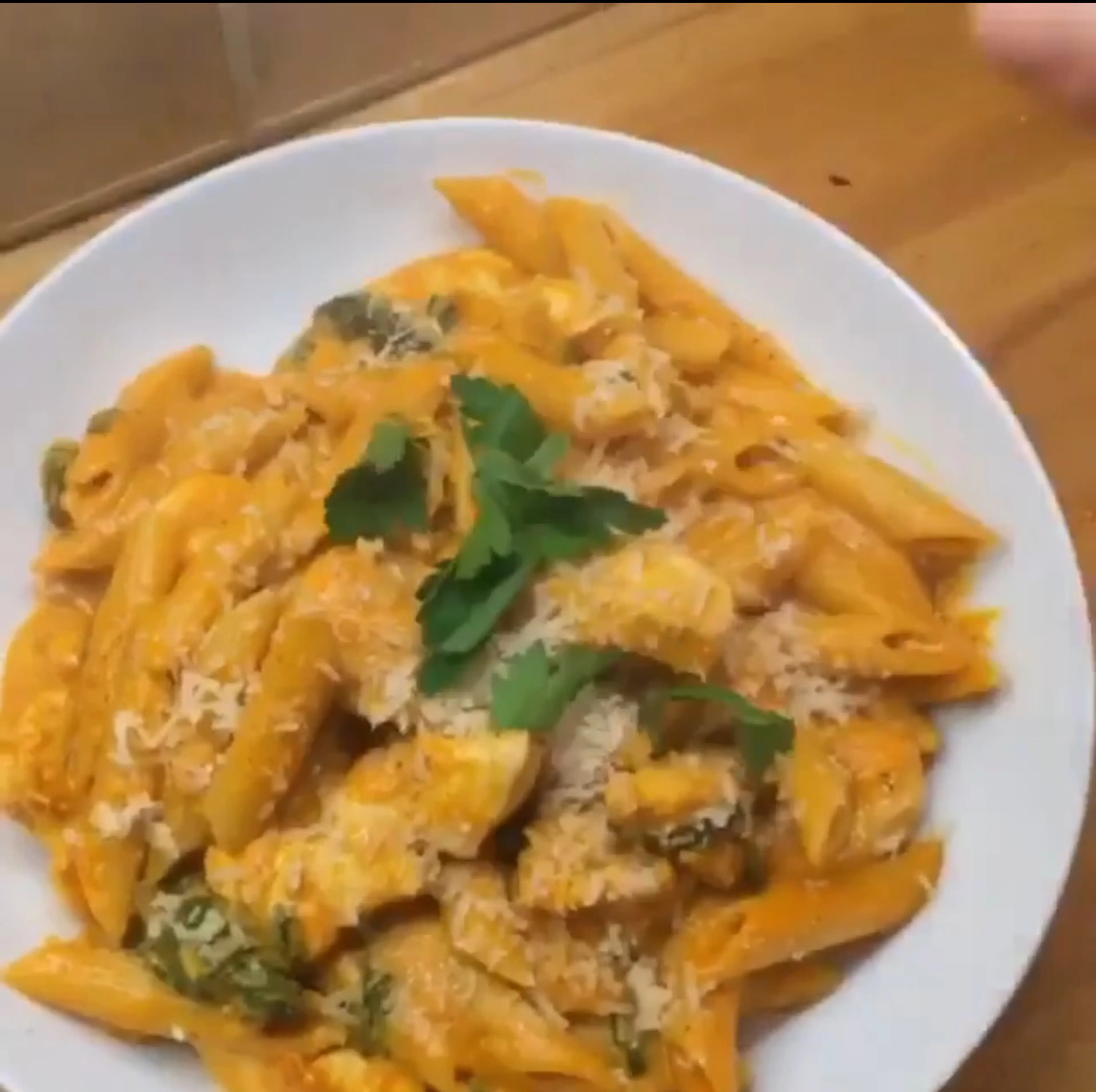 Roasted Red Pepper And Cashew Pasta