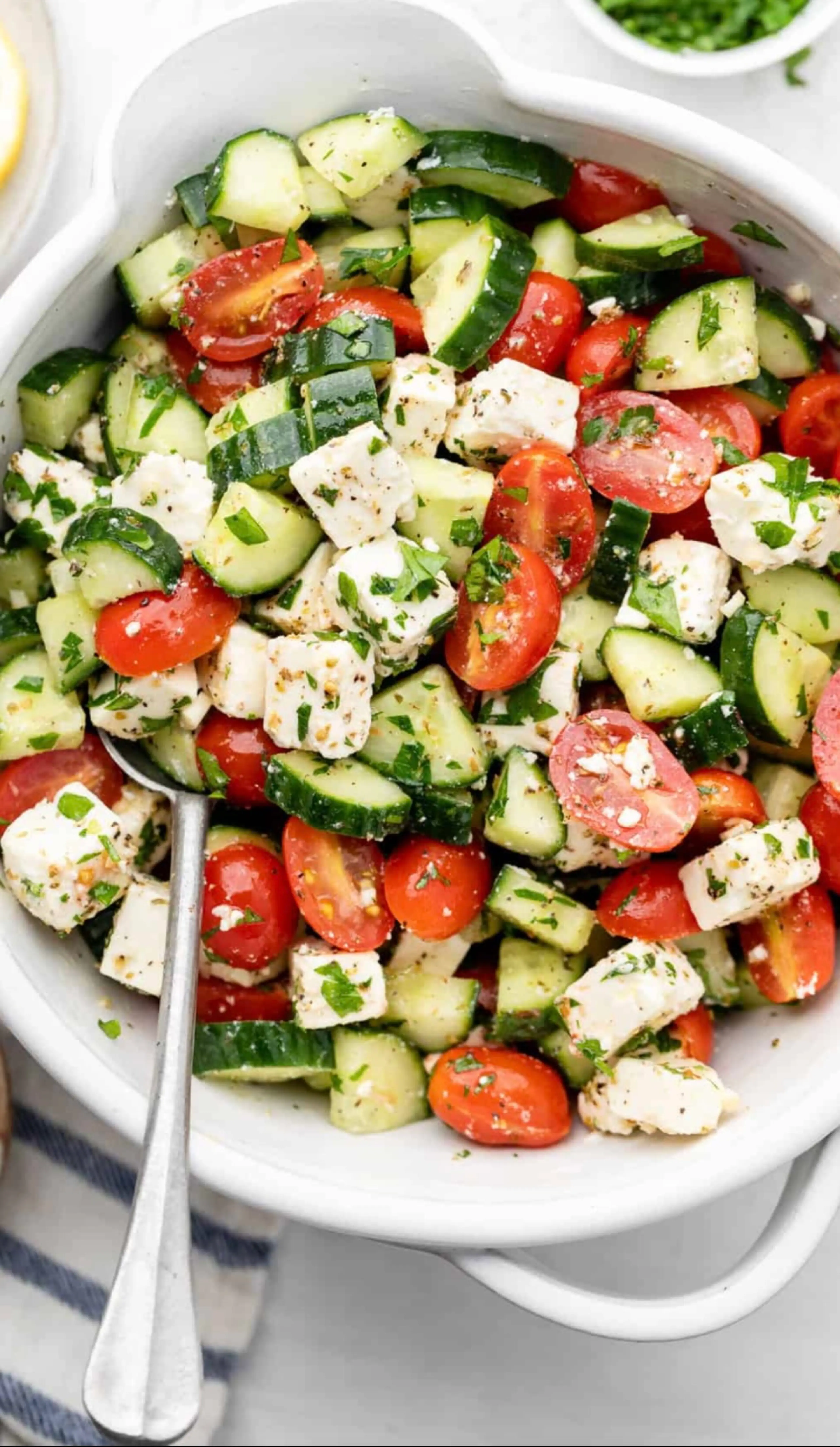 Tomato Cucumber Salad With Feta
