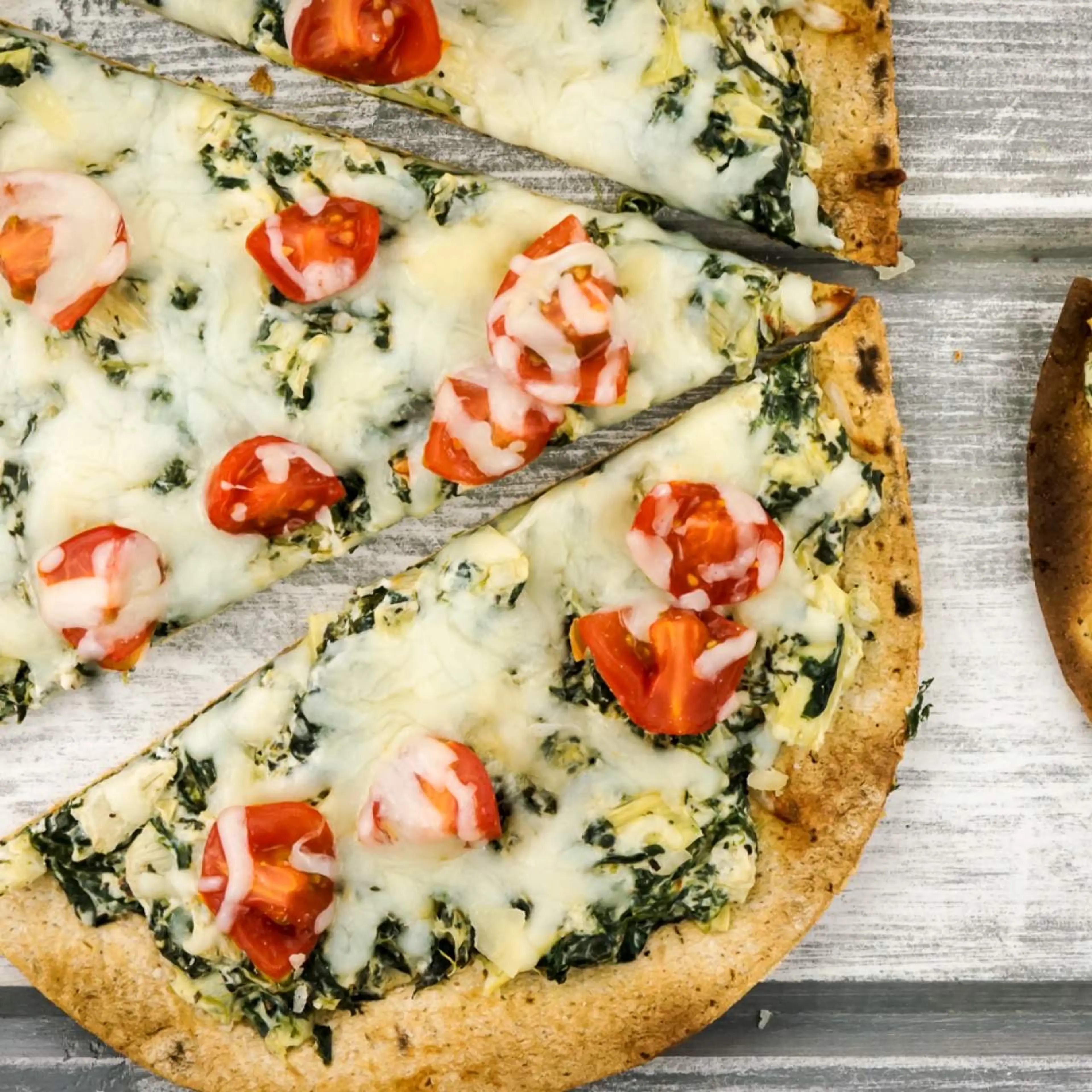 Spinach Artichoke Pizza