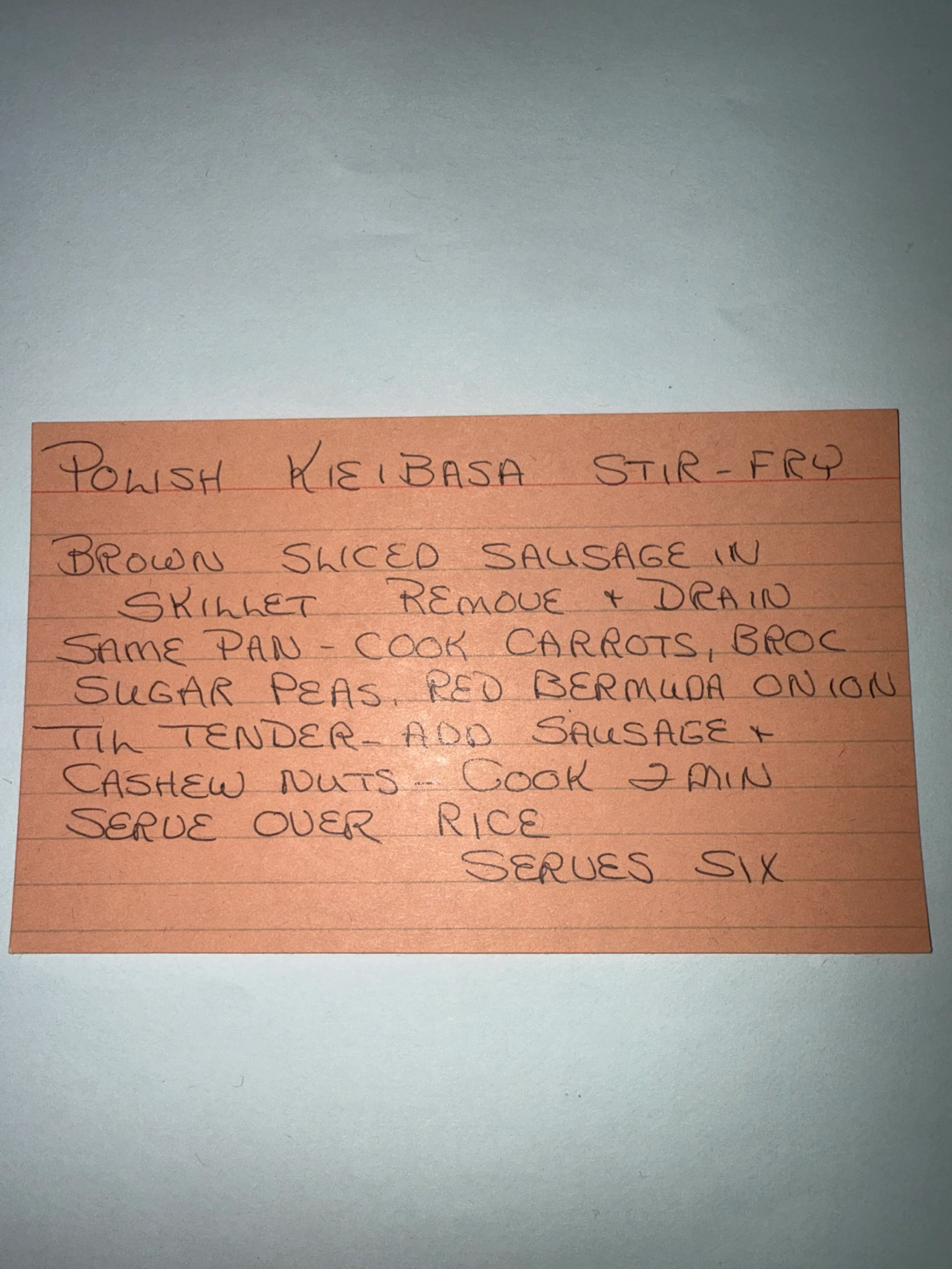 Polish Kielbasa Stir Fry