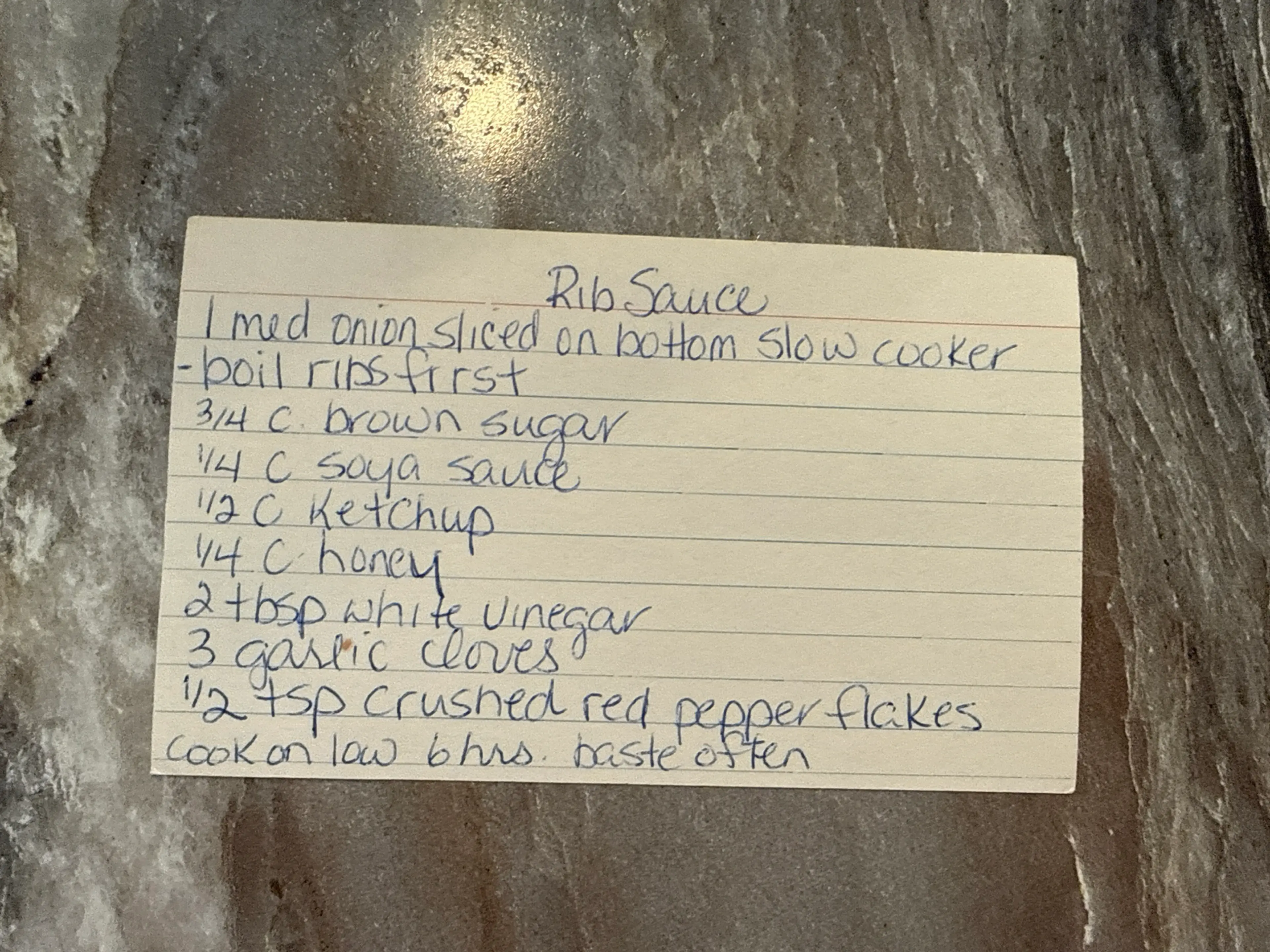 Rib Sauce