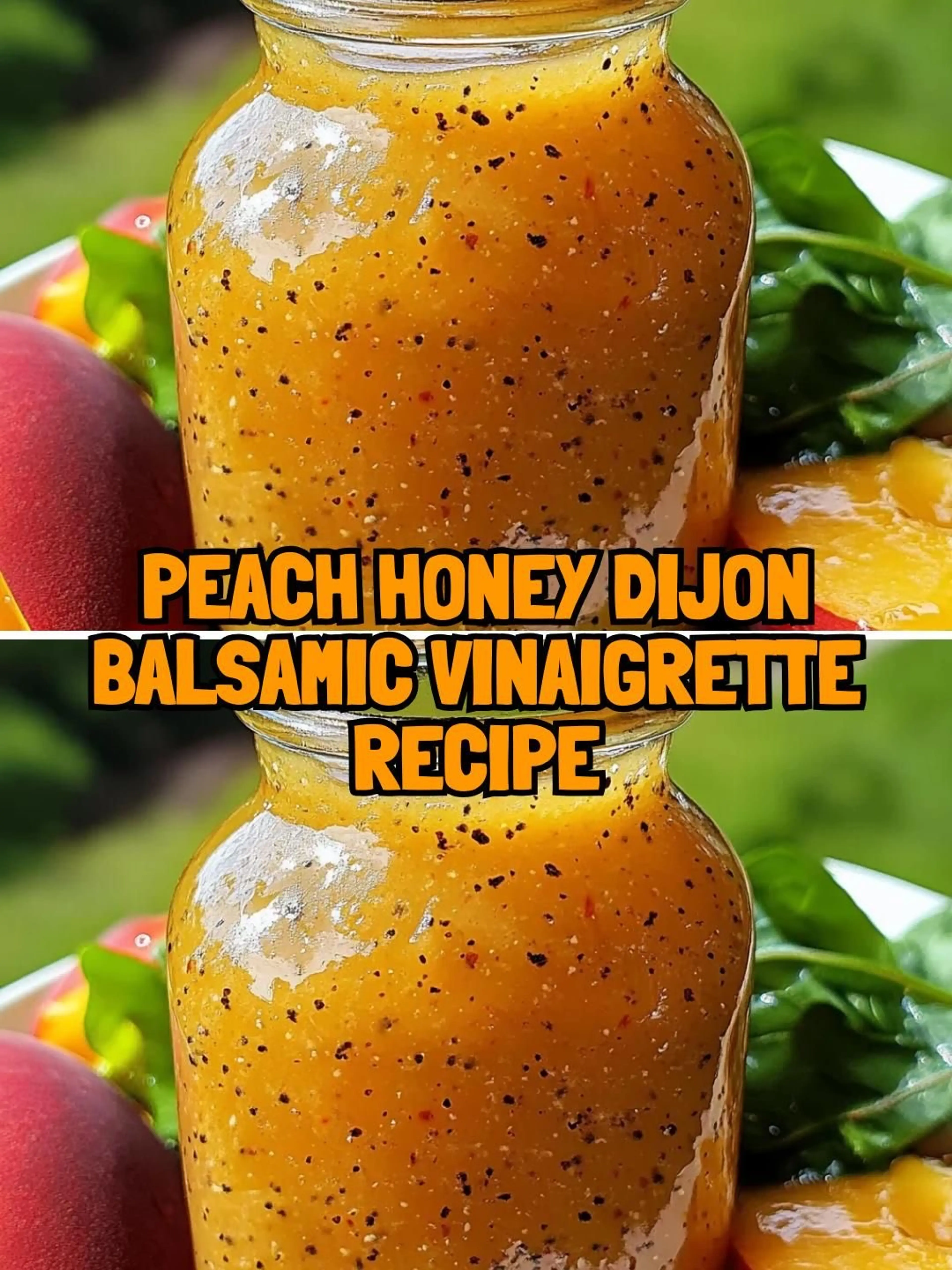 Peach Honey Dijon Balsamic Vinaigrette