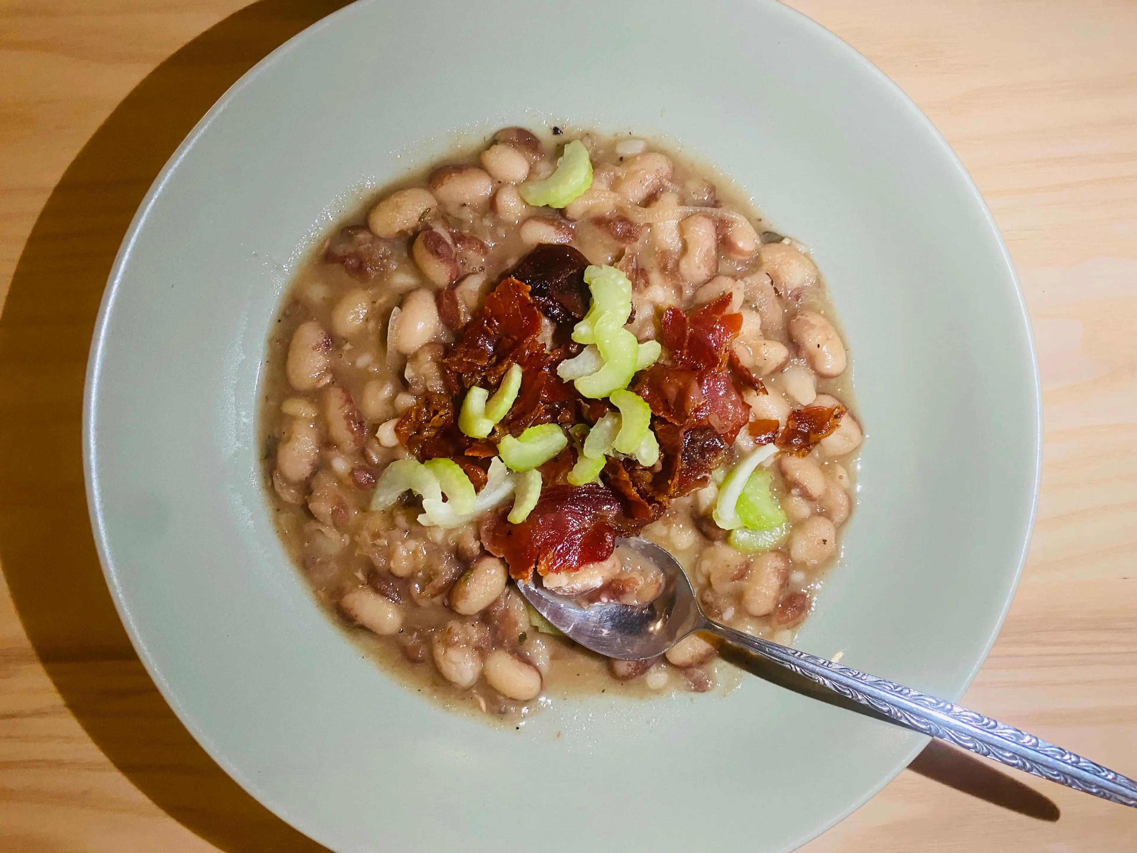 Rockwell Beans with Prosciutto & Dates