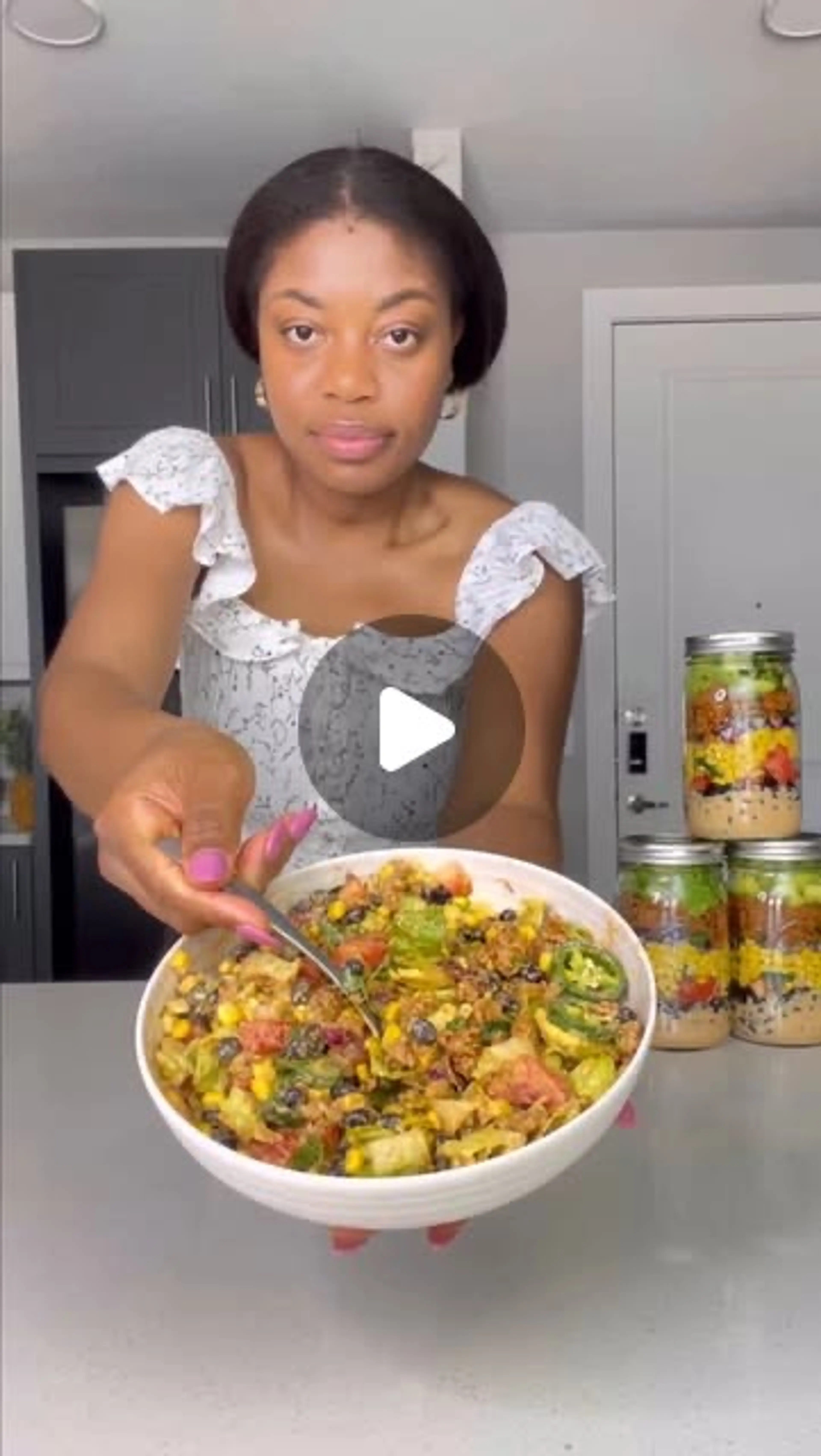 Mason Jar Taco Salad