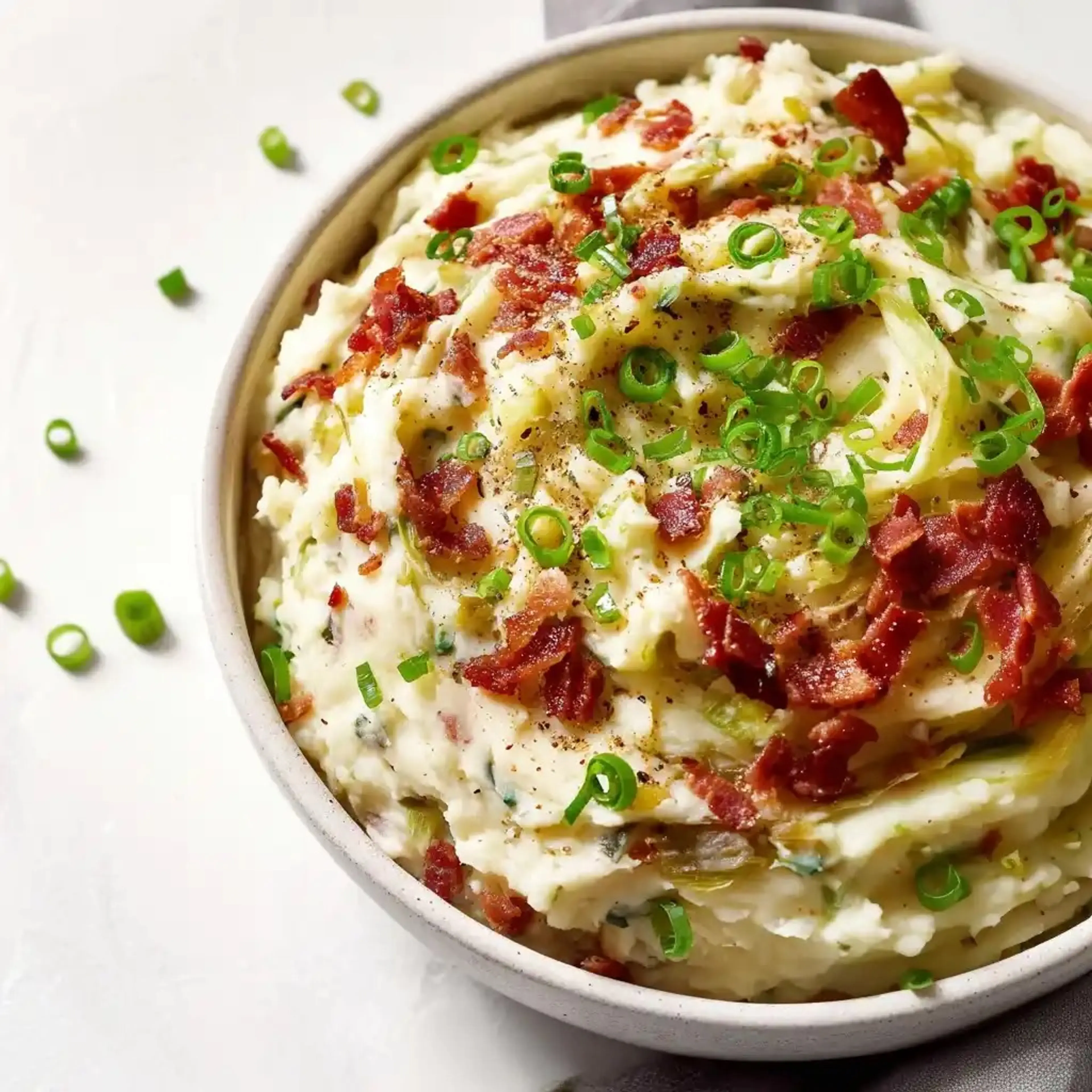 Easy Irish Colcannon with Bacon Recipe