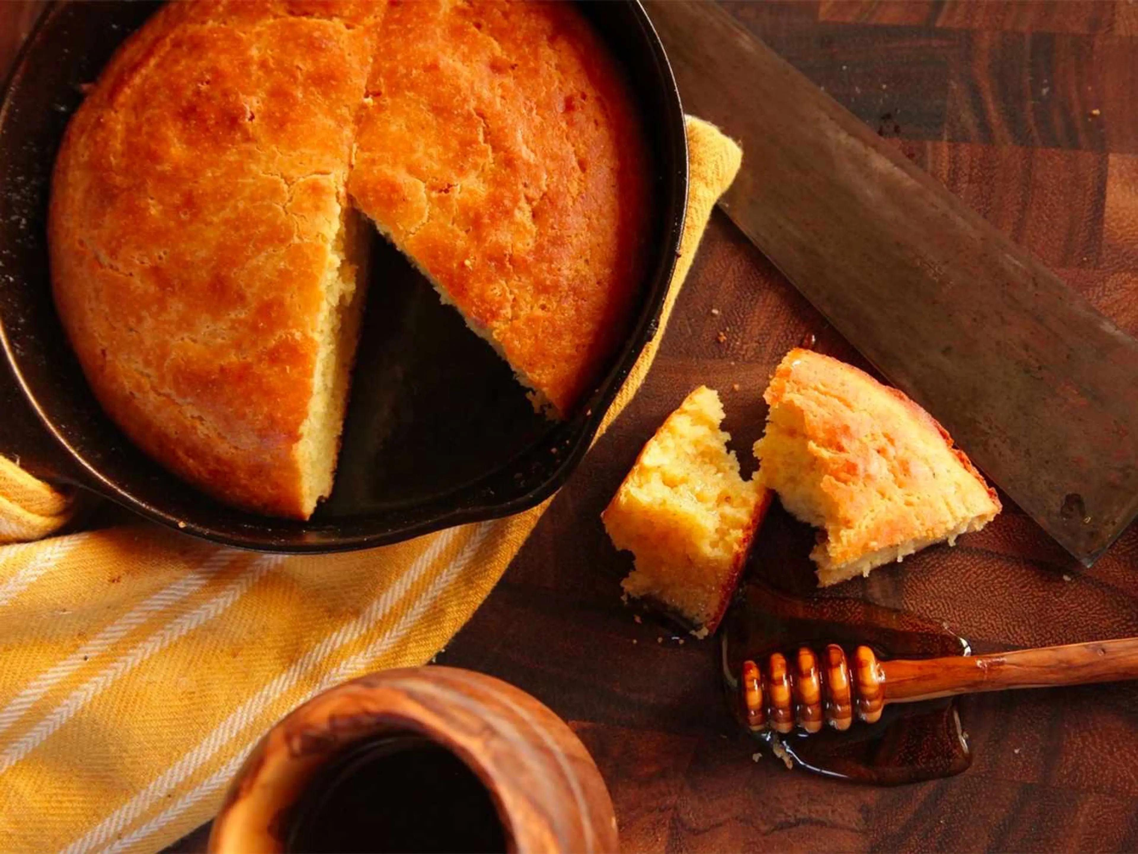 Moist and Tender Brown Butter Cornbread