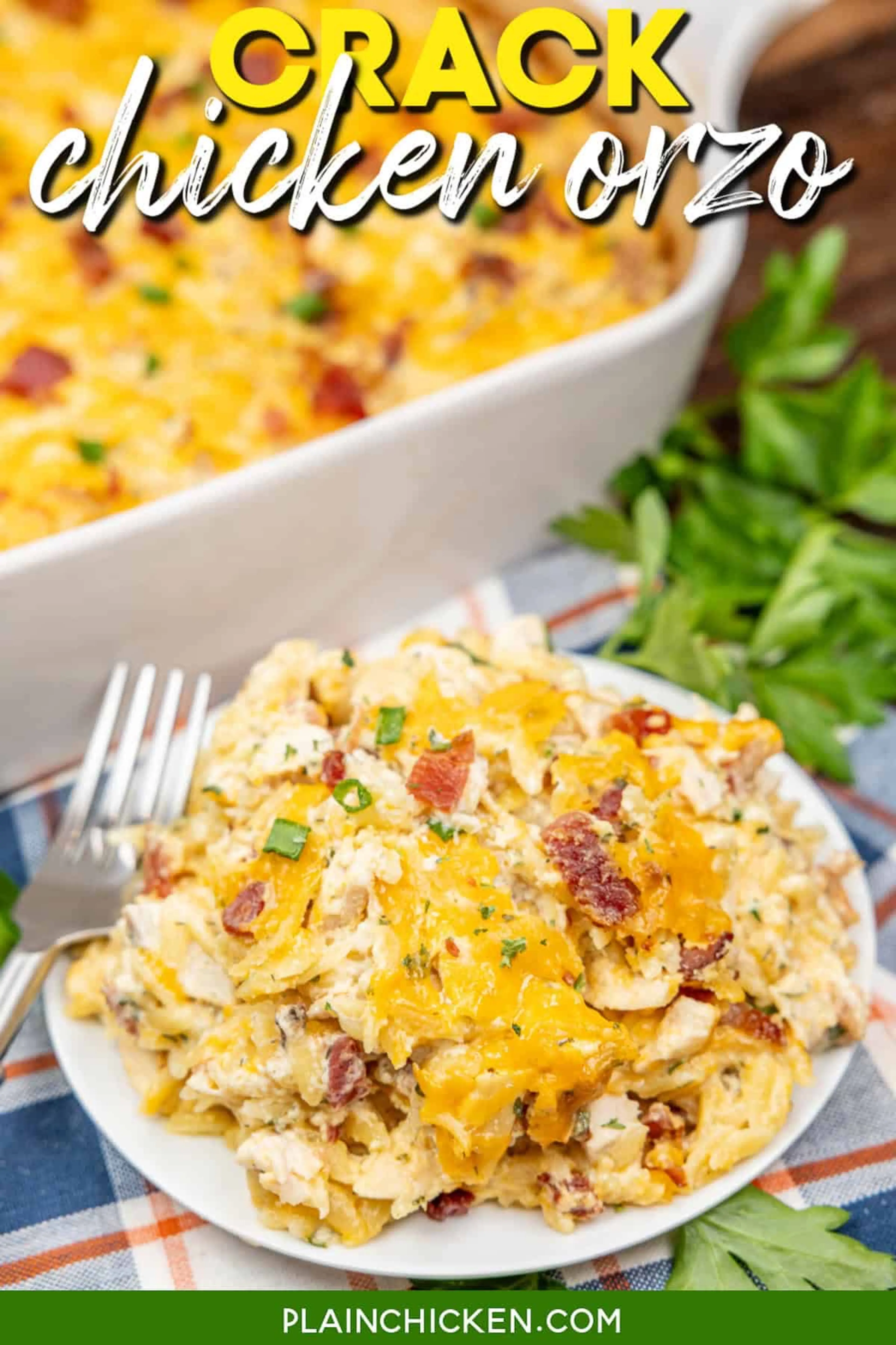 Crack Chicken Orzo