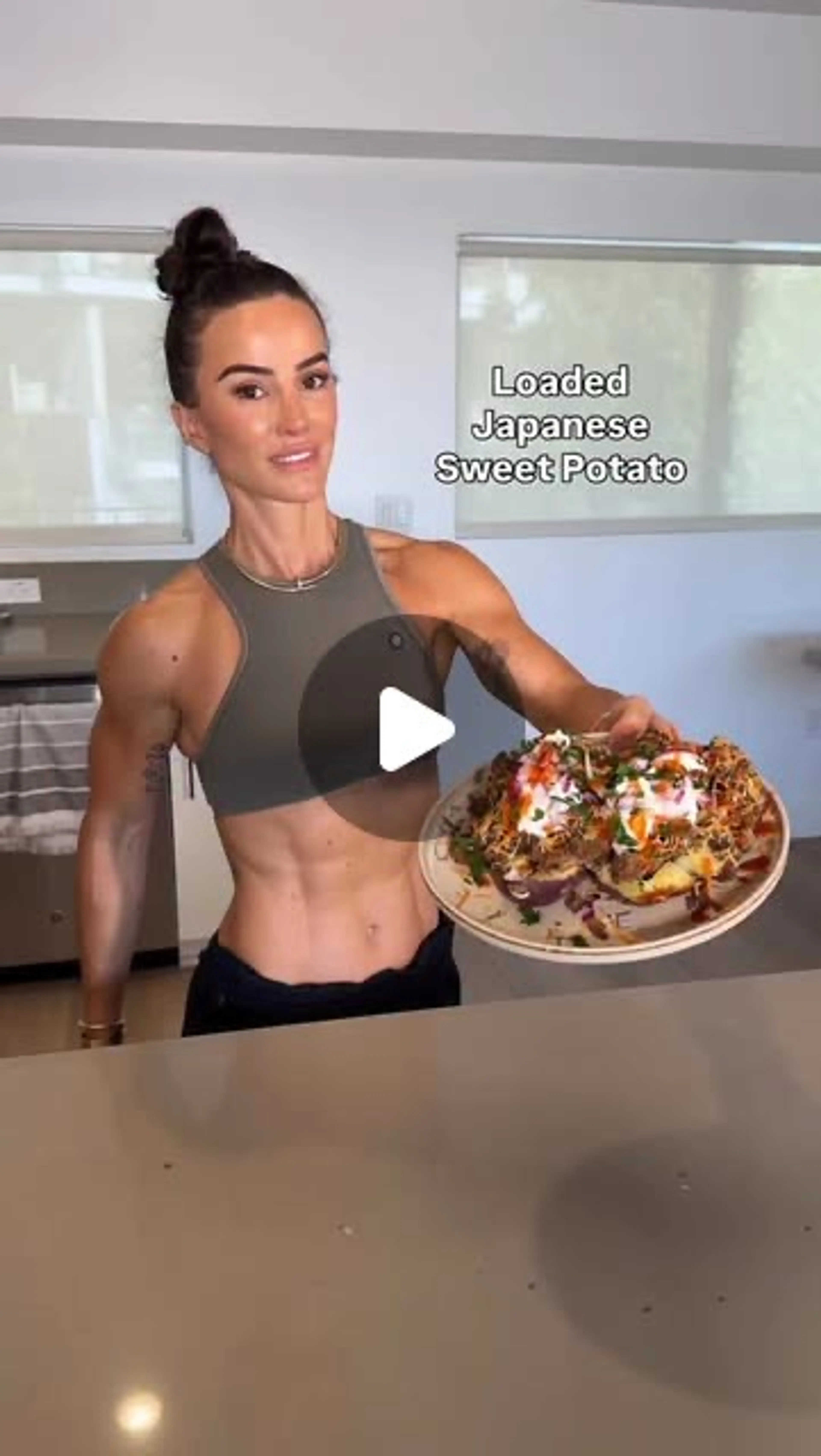 Loaded Japanese Sweet Potato - Dinner Is Served