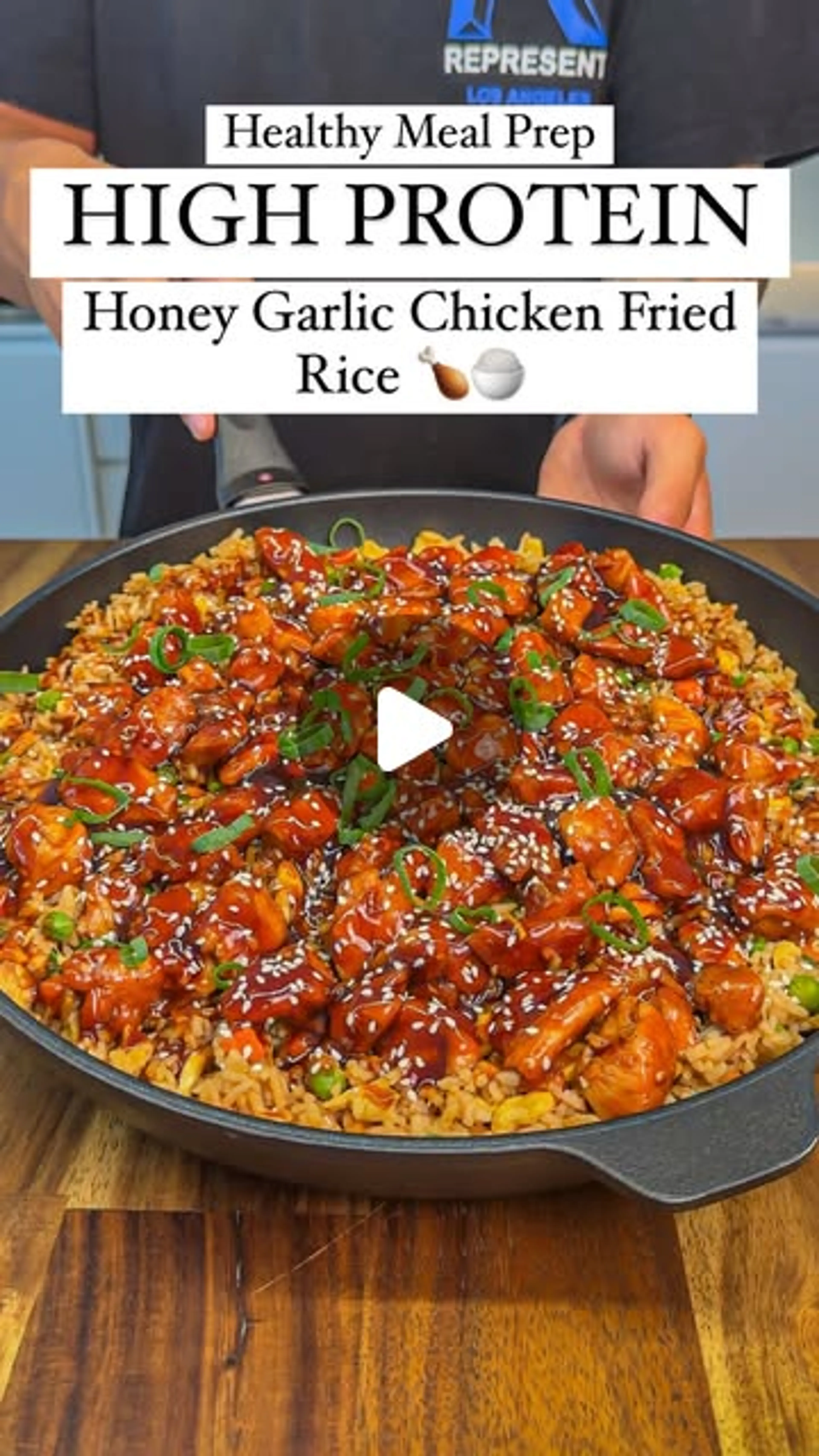 Healthy Honey Garlic Chicken Fried Rice