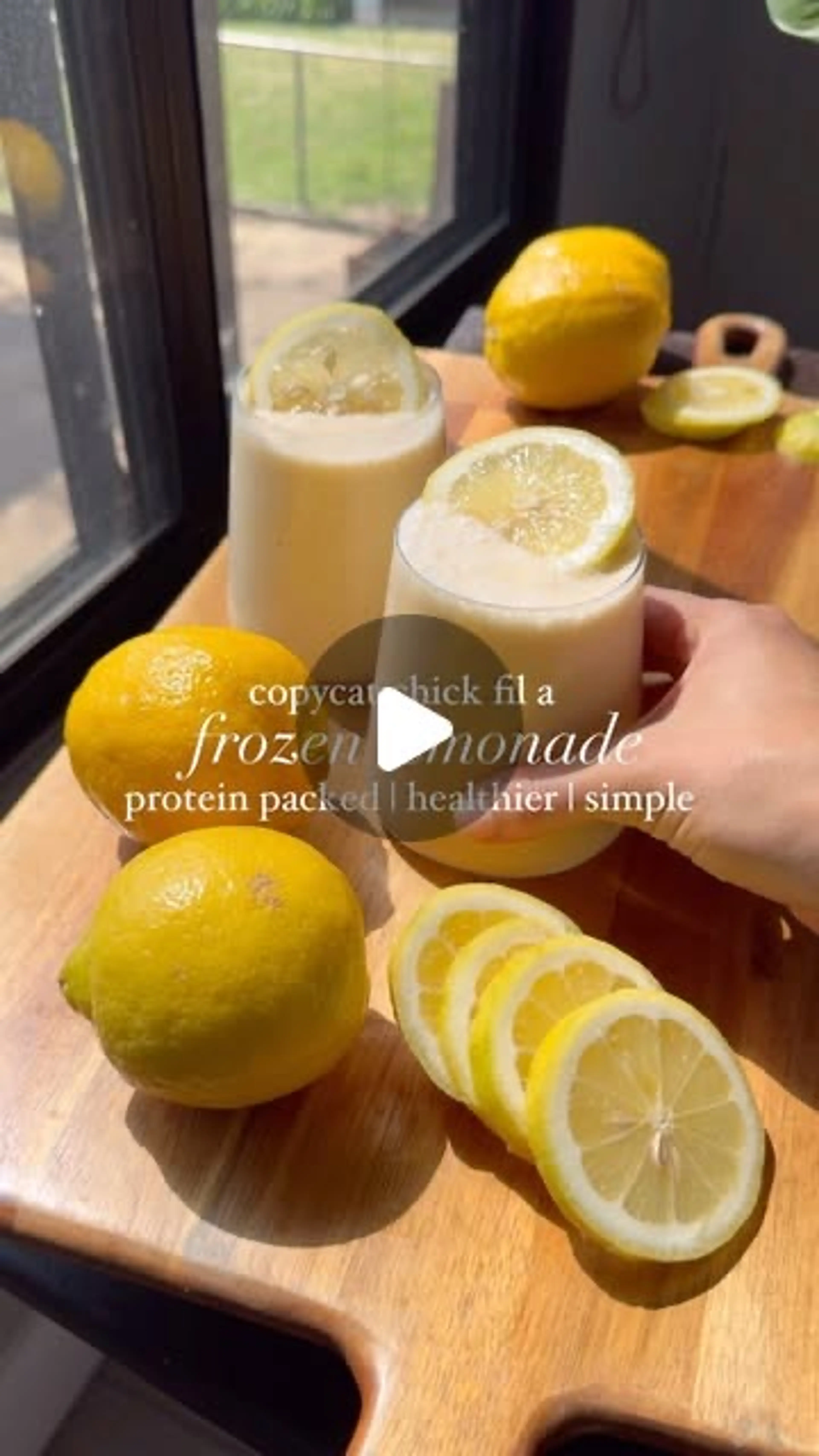 Protein Packed Chick Fil a Frozen Lemonade