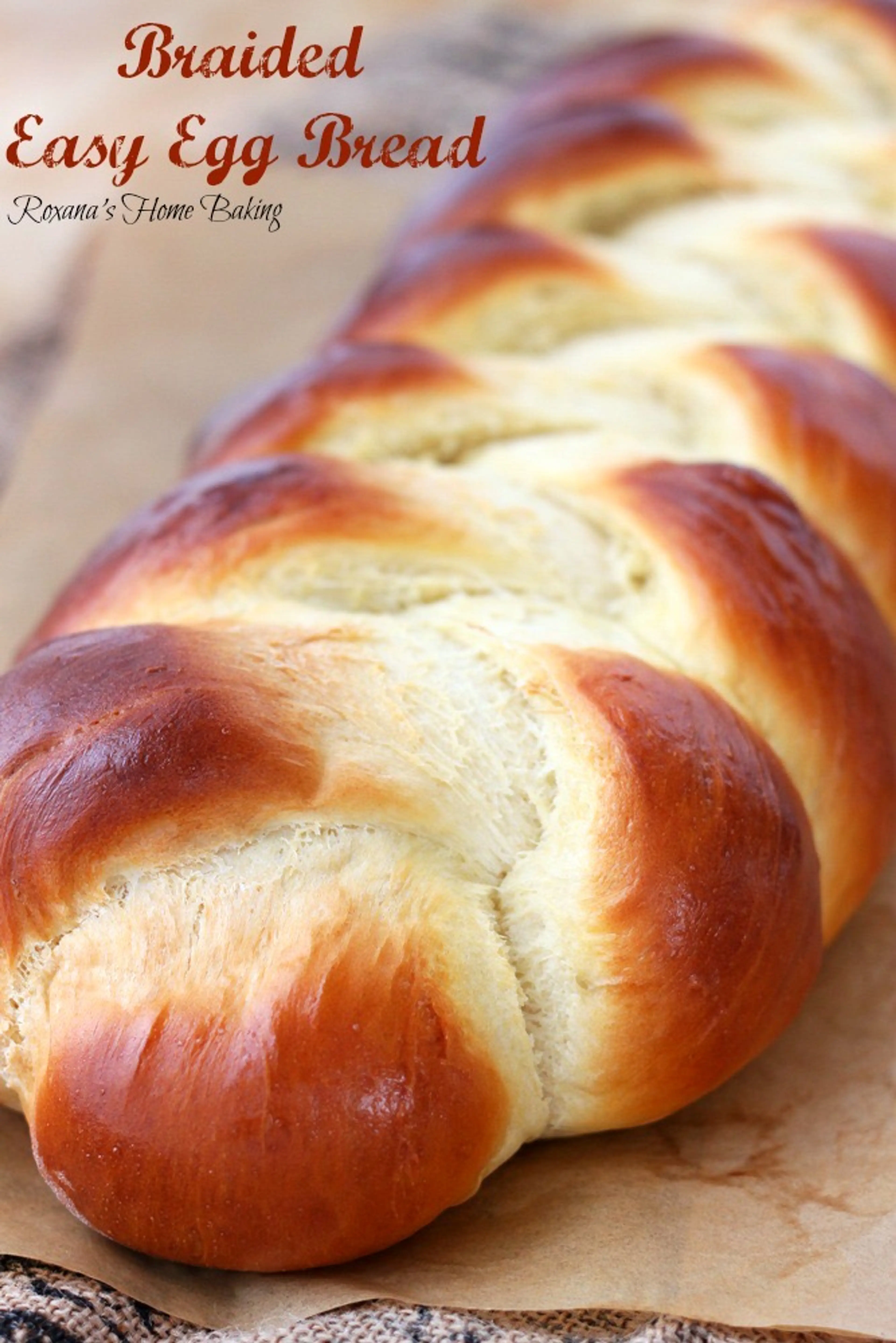 Braided easy egg bread recipe