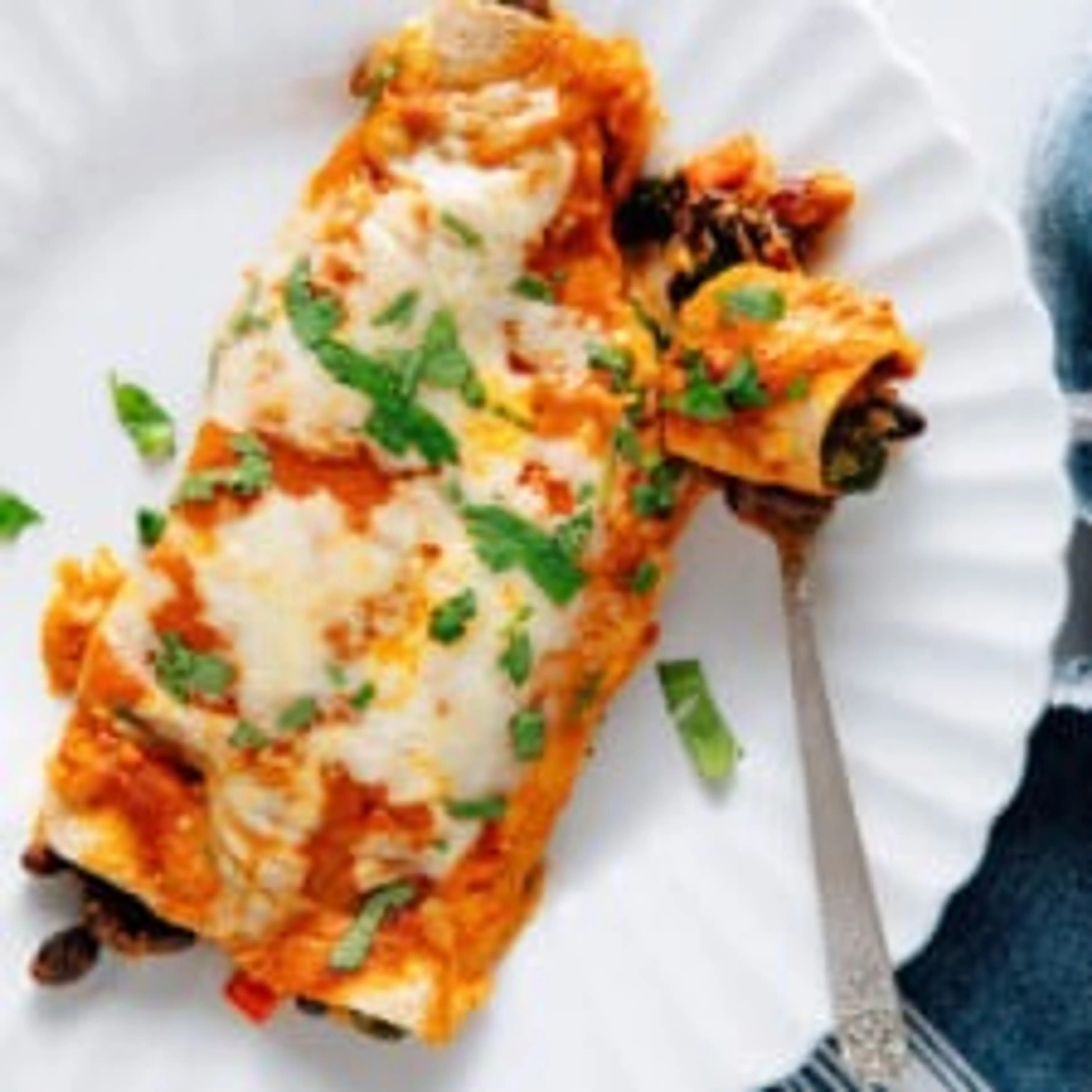 Veggie Black Bean Enchiladas
