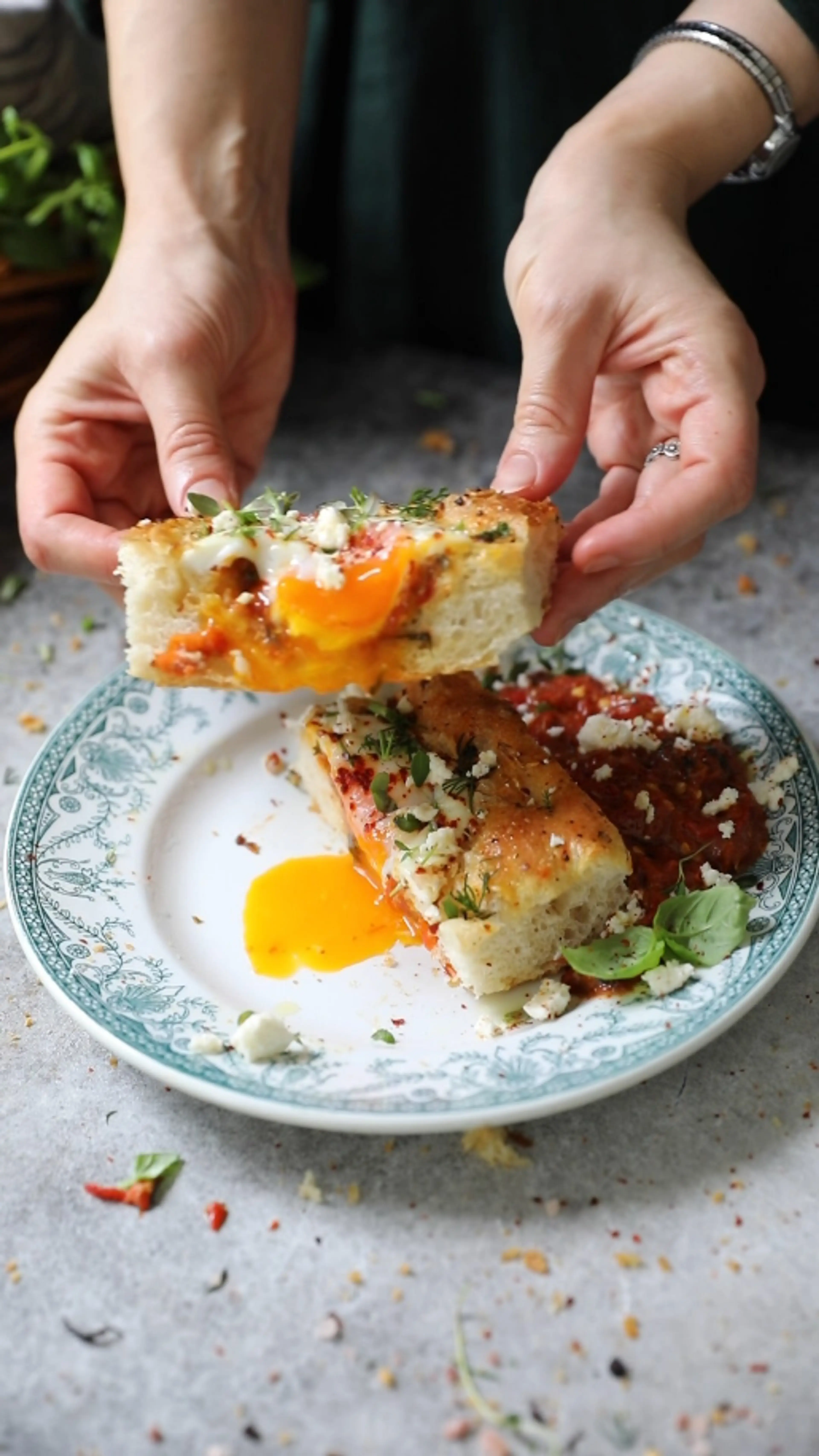This Special Breakfast Focaccia Has Eggs Nestled into the Br