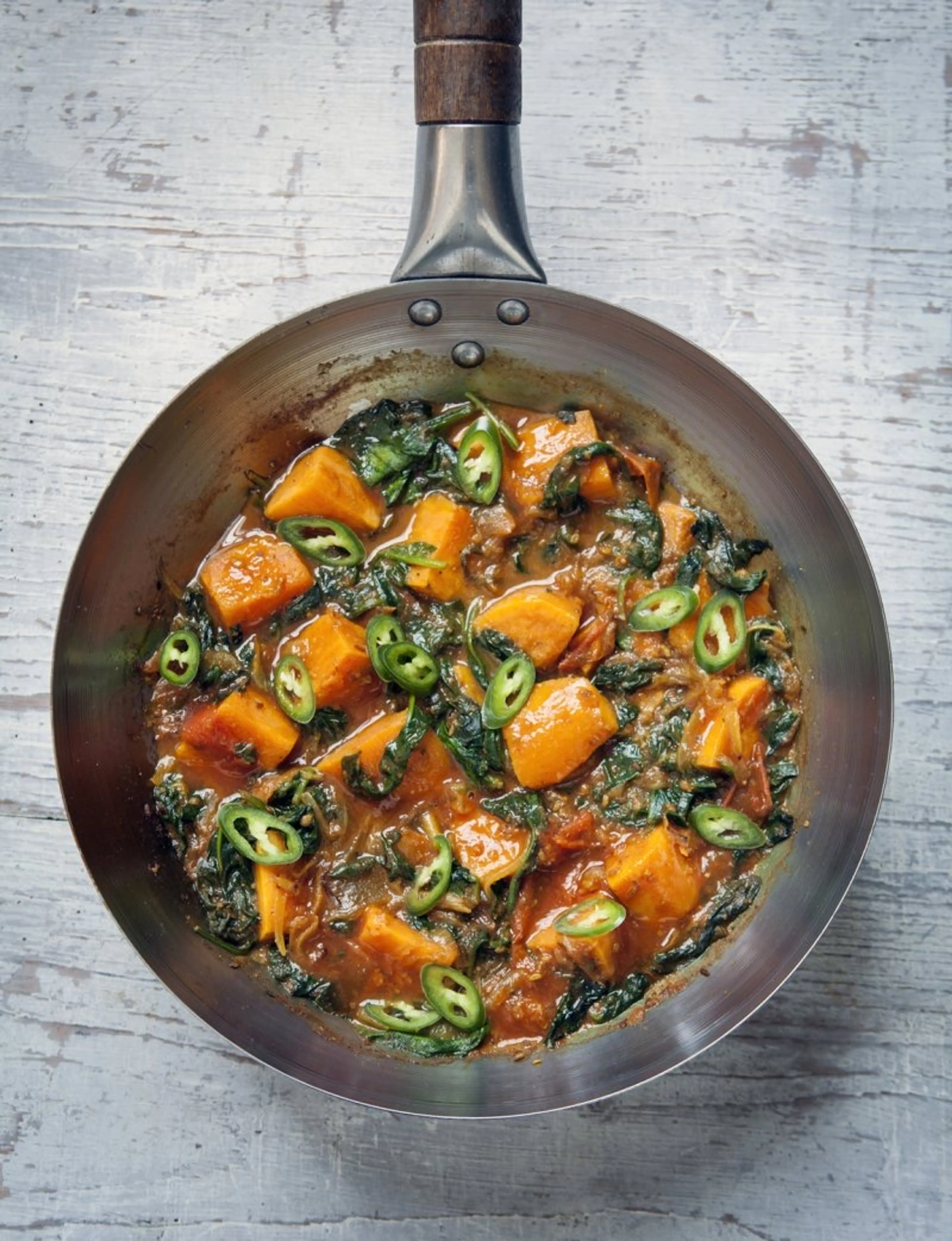 Sweet Potato Saag Aloo