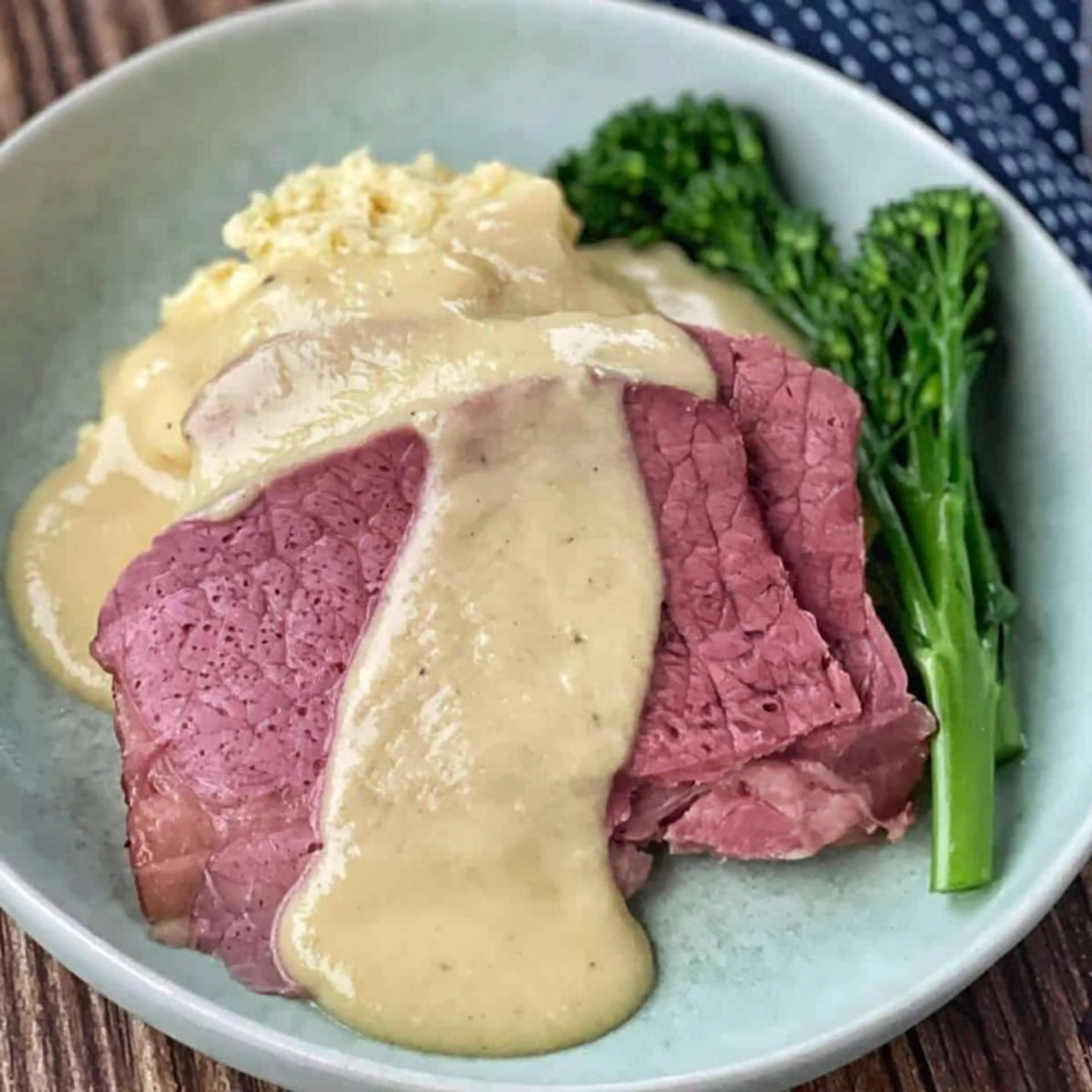 Corned Beef with Mustard Sauce