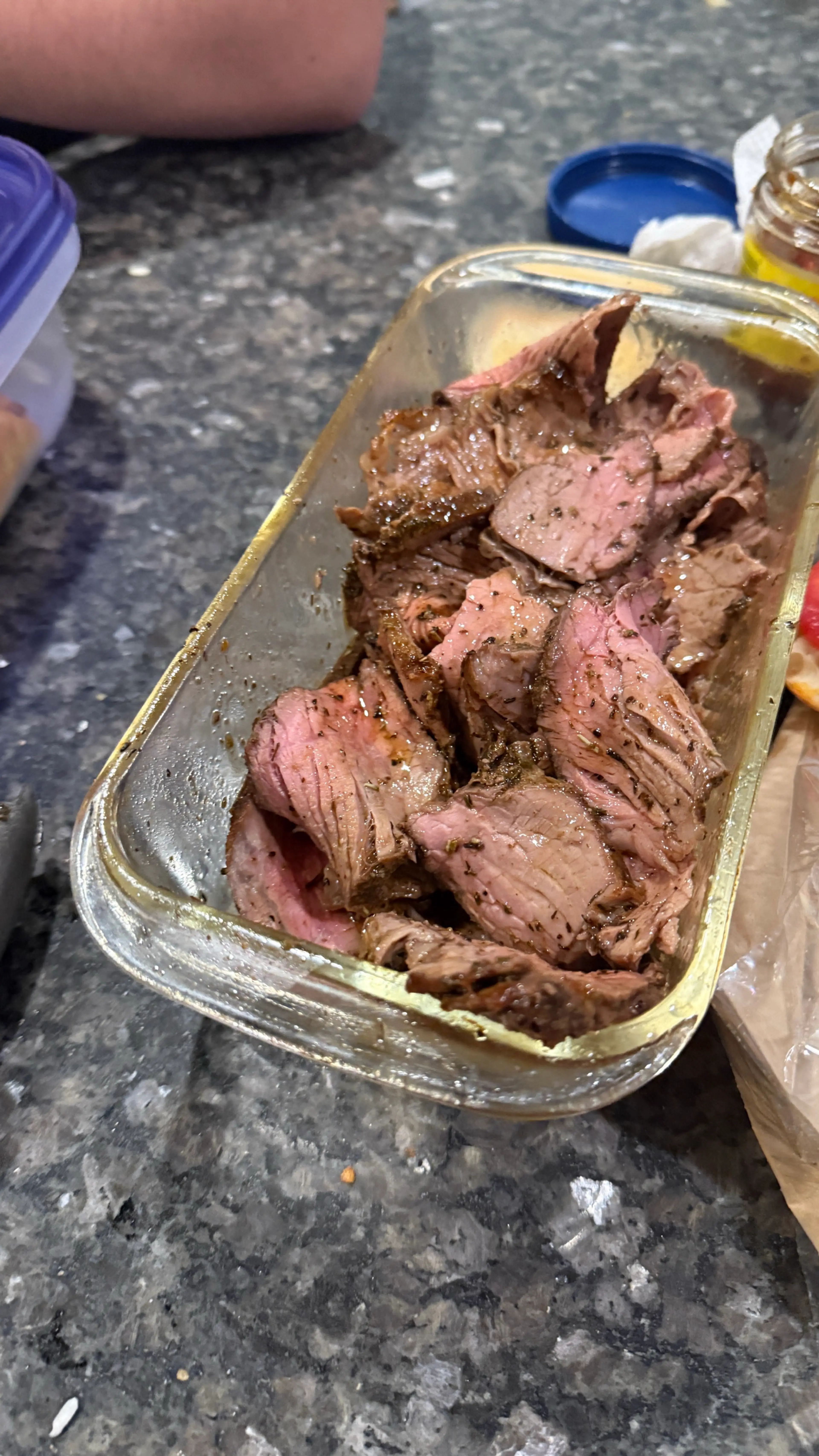 Beef and Motz Sandwich