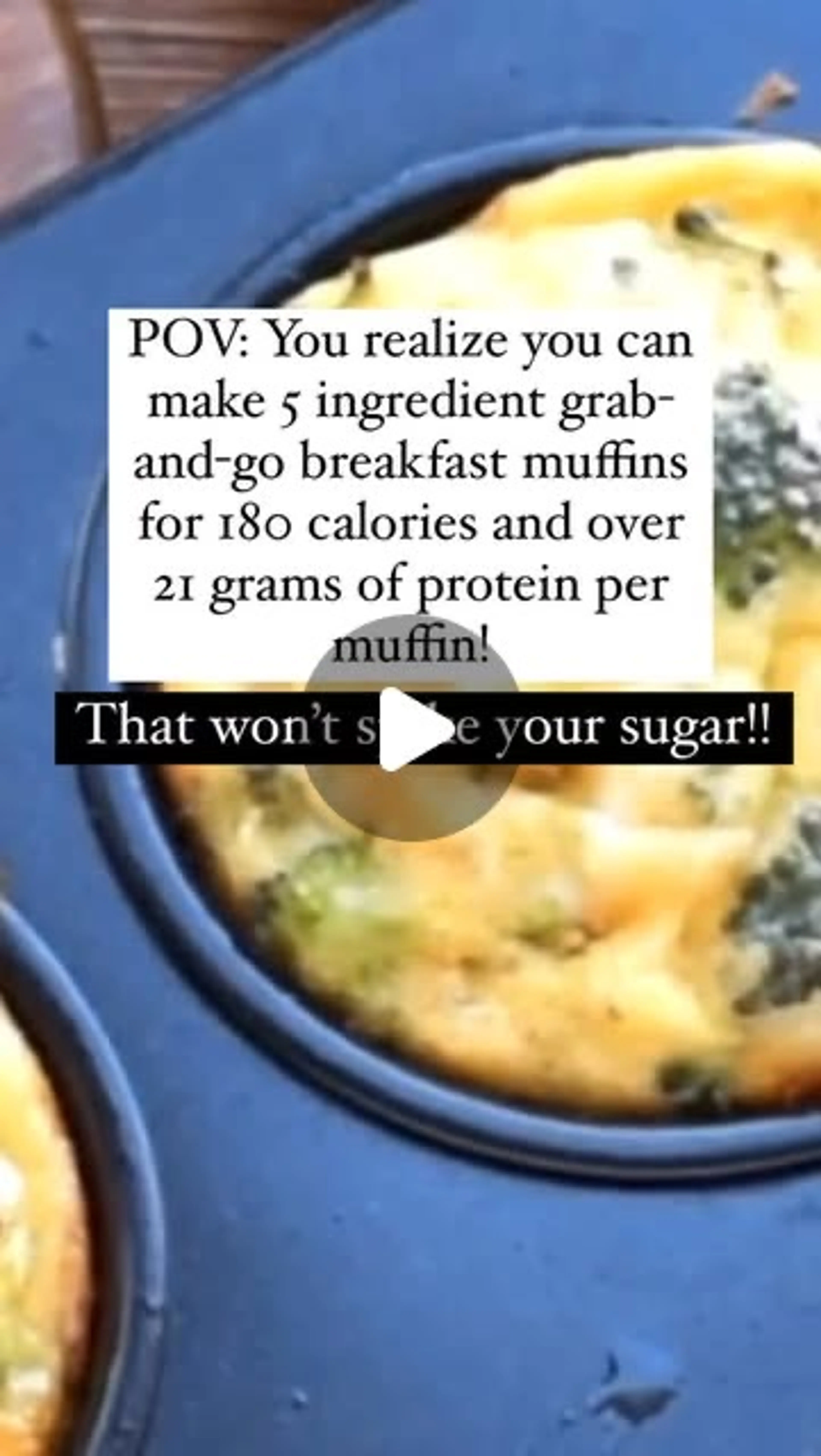 Broccoli And Cheese Egg Muffins