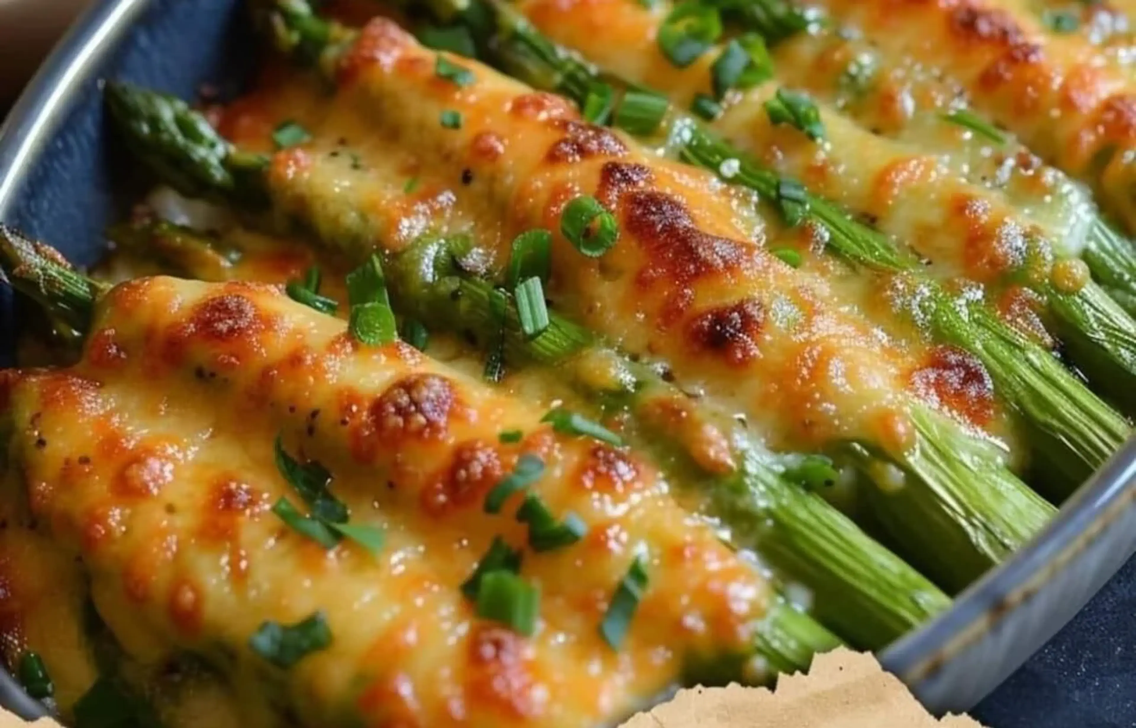 Cheesy Baked Asparagus