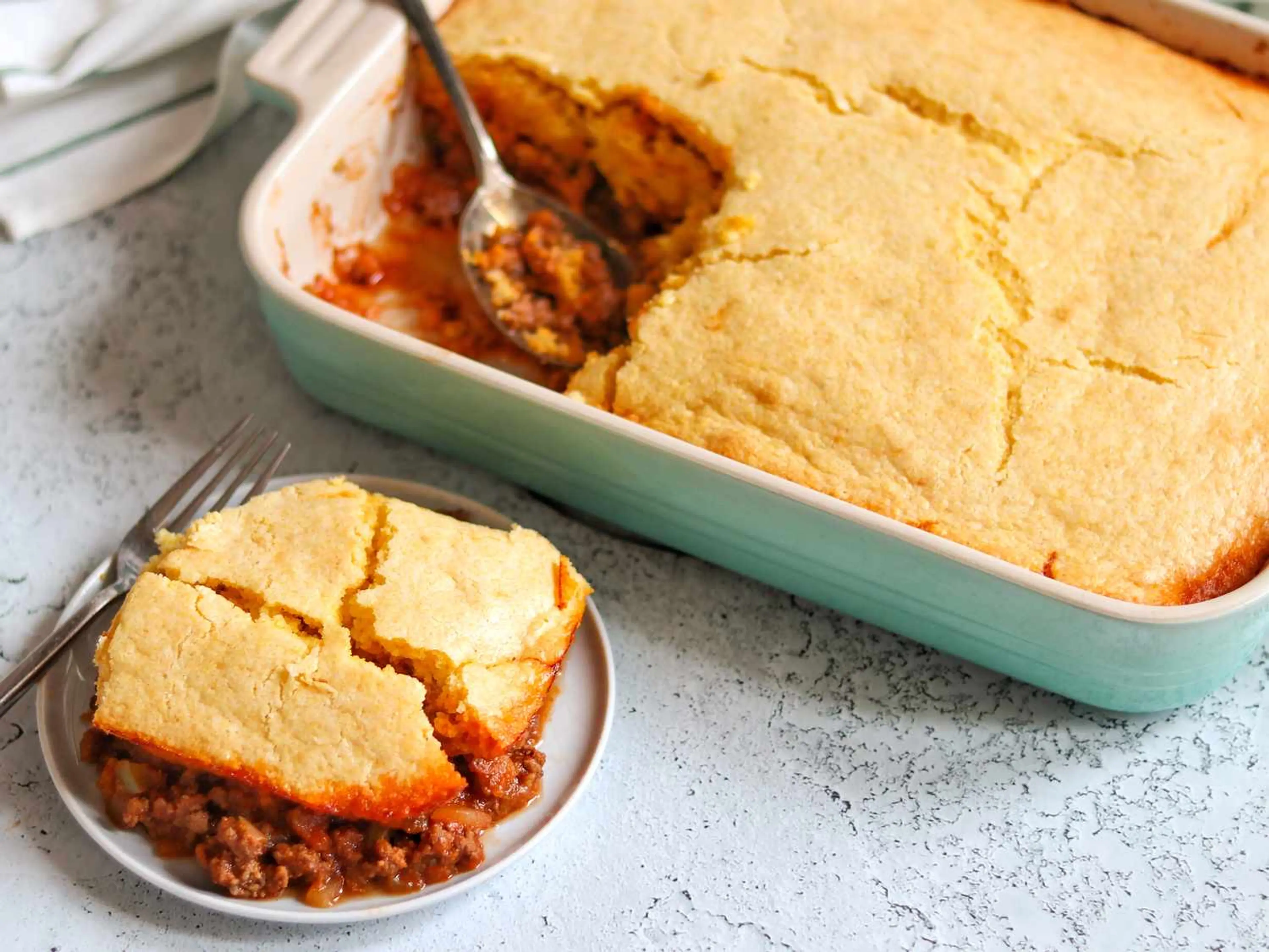 Sloppy Joe Cornbread Casserole