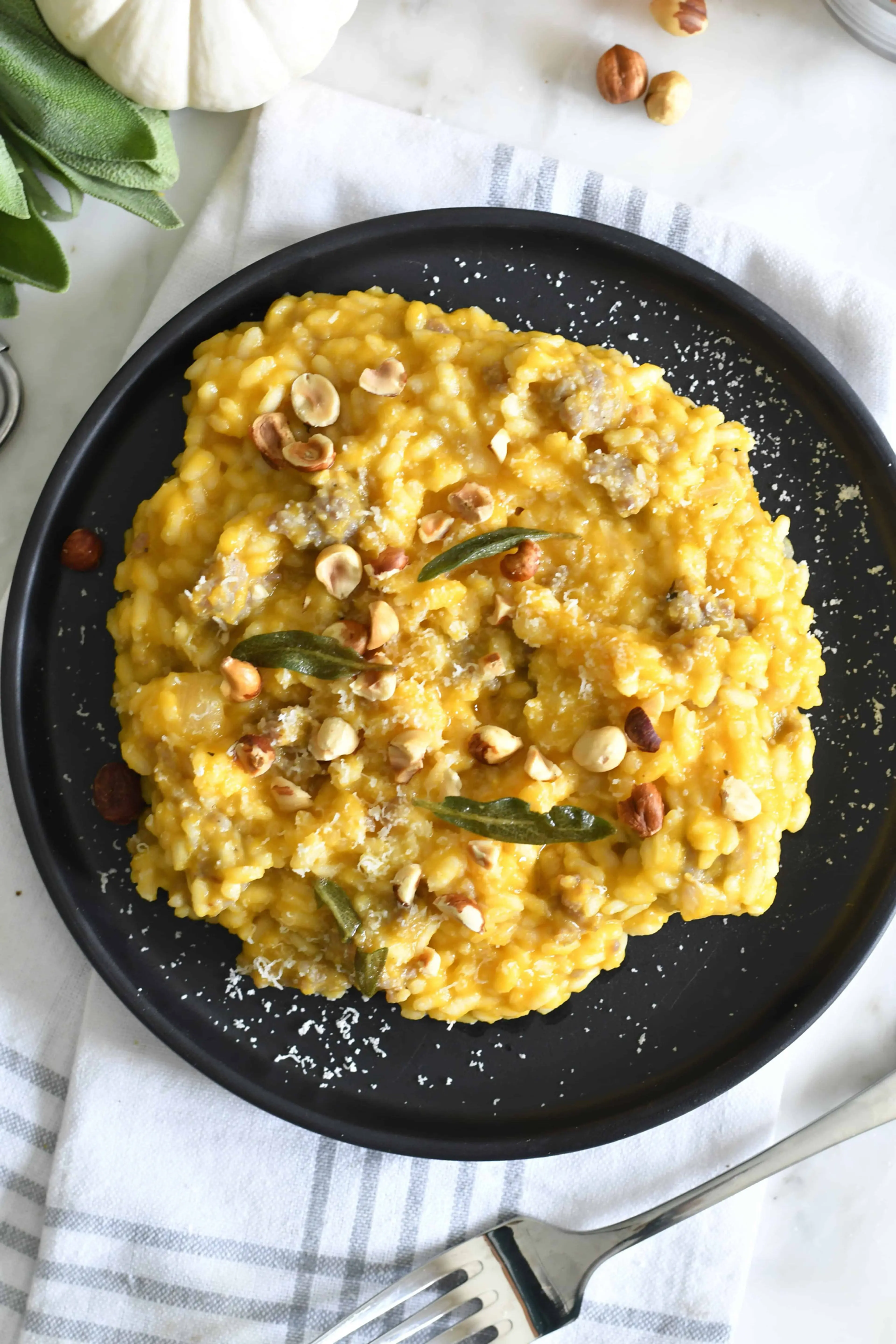 Butternut Squash and Sausage Risotto
