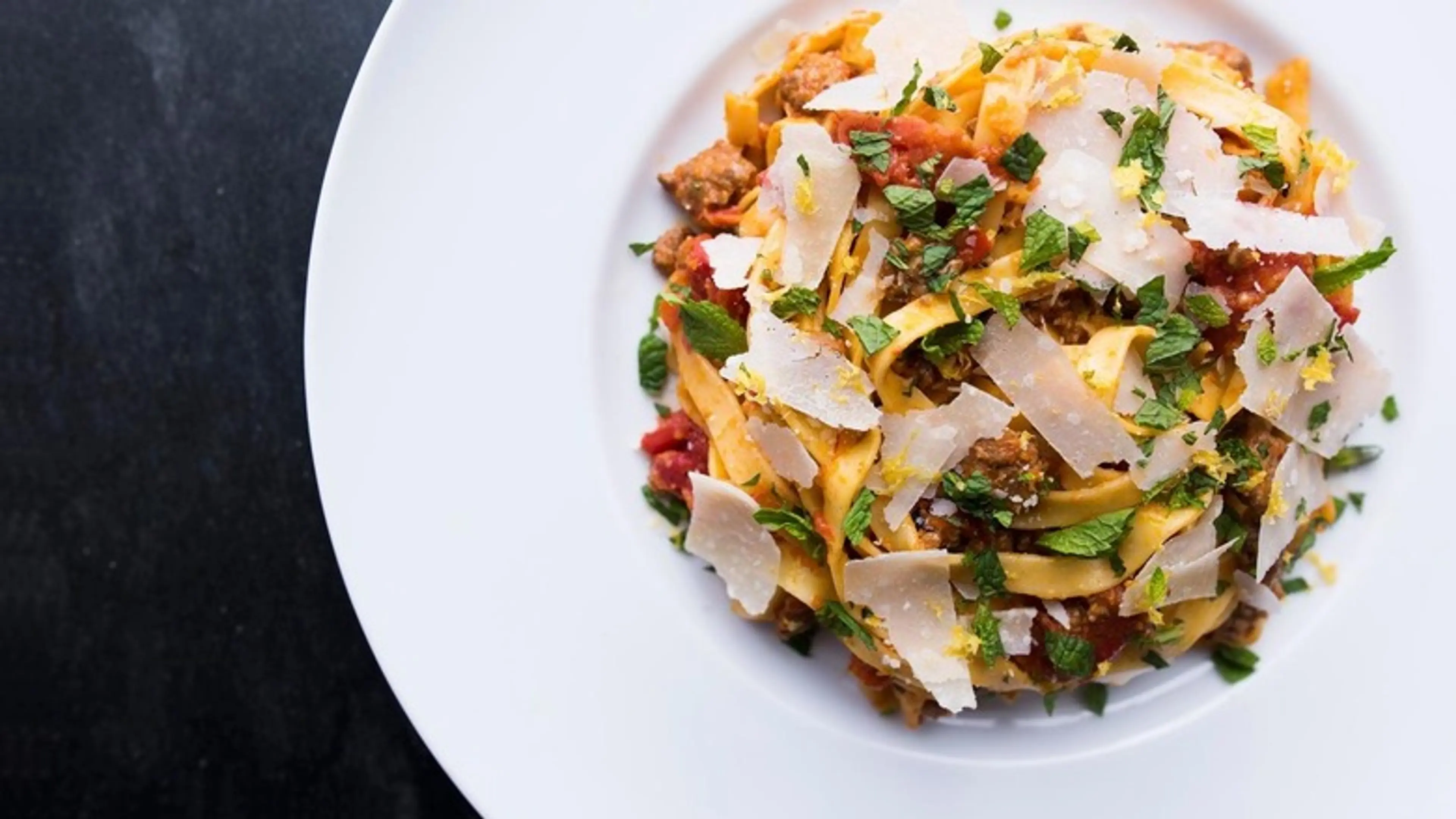 Harissa and Lamb Bolognese with Fettuccine Pasta