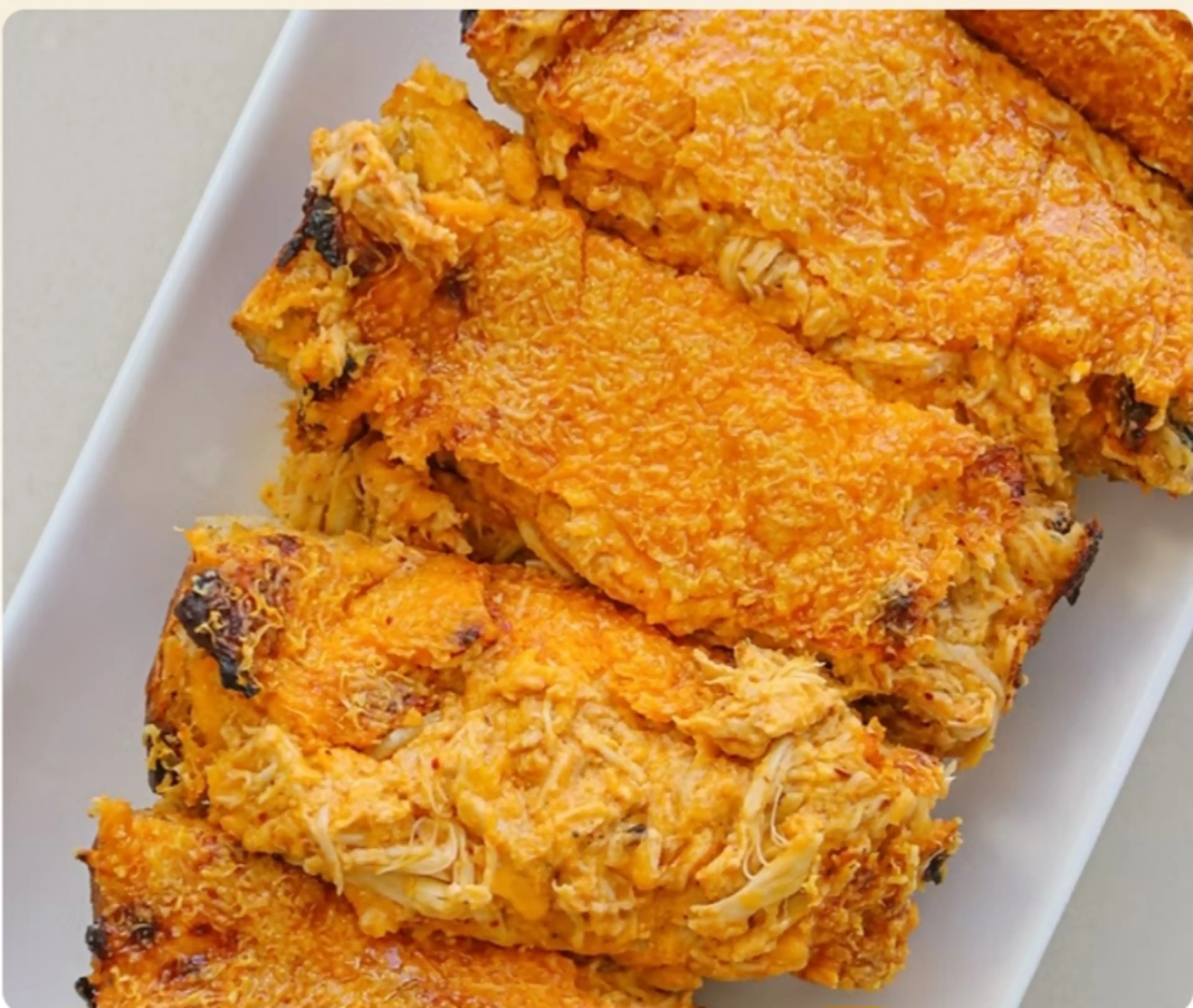 Hot Honey Buffalo Chicken Dip Bread