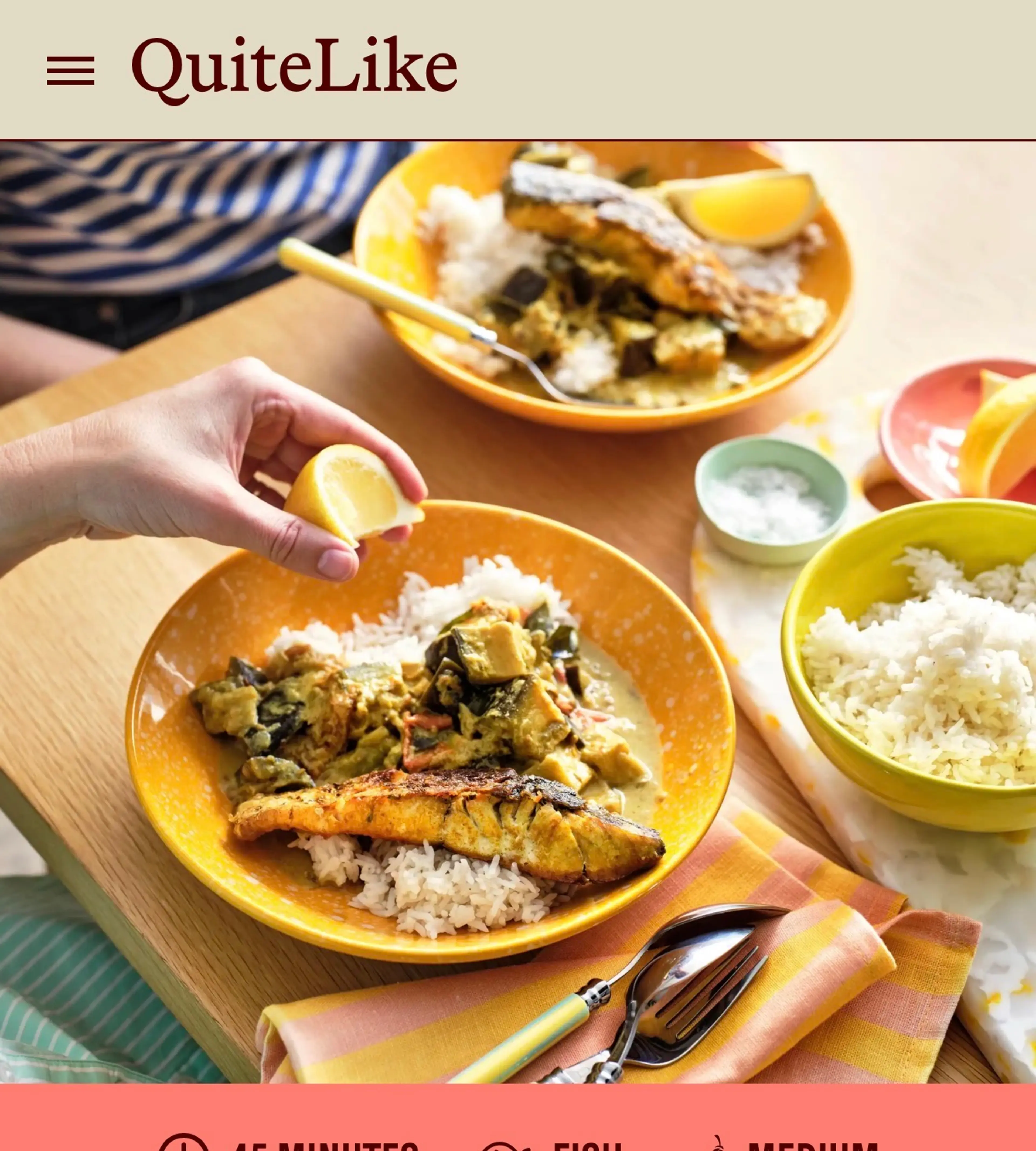 DIANA CHAN'S KERALAN FISH CURRY WITH JASMINE RICE