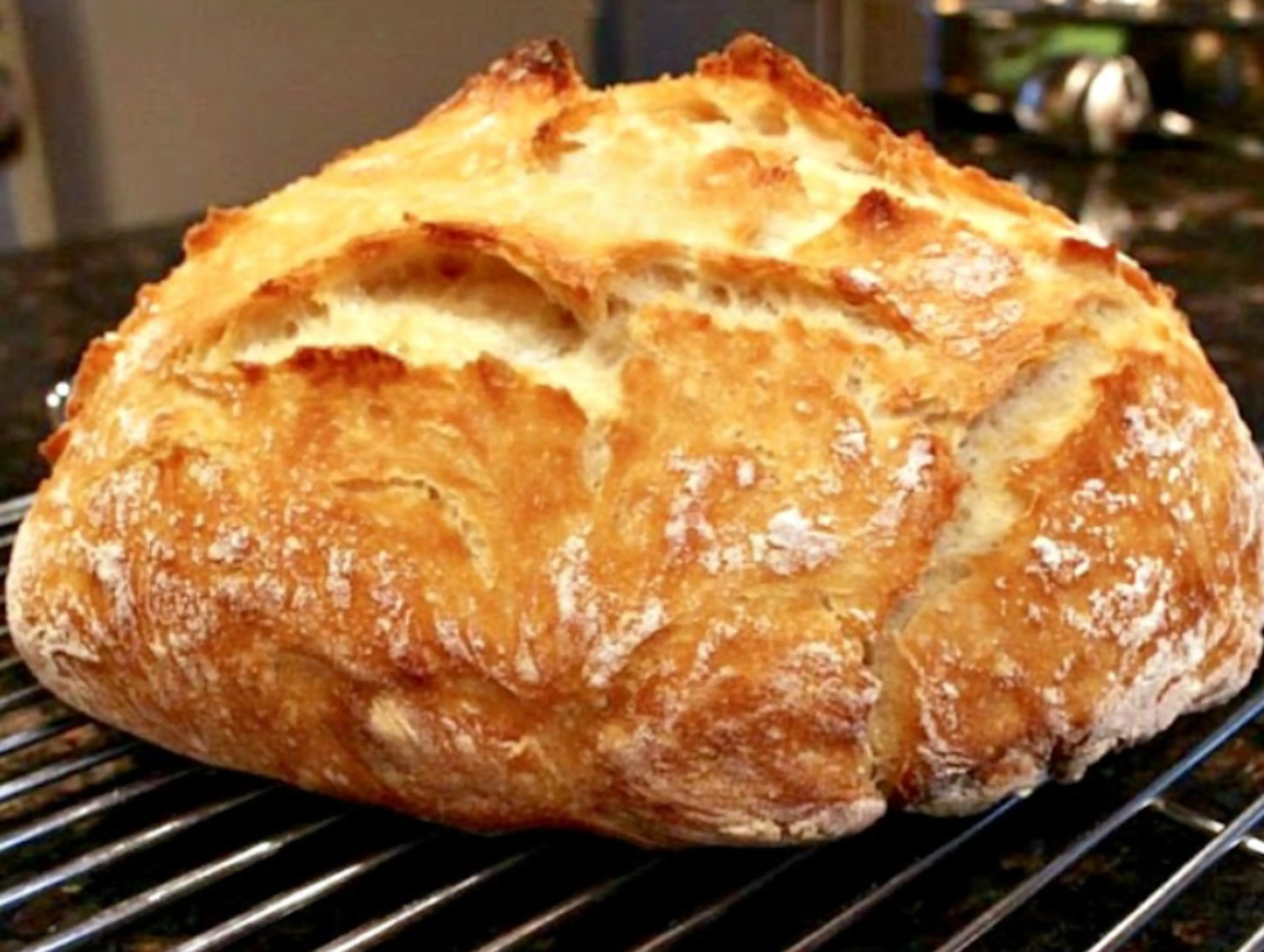 No-Knead Crusty Bread