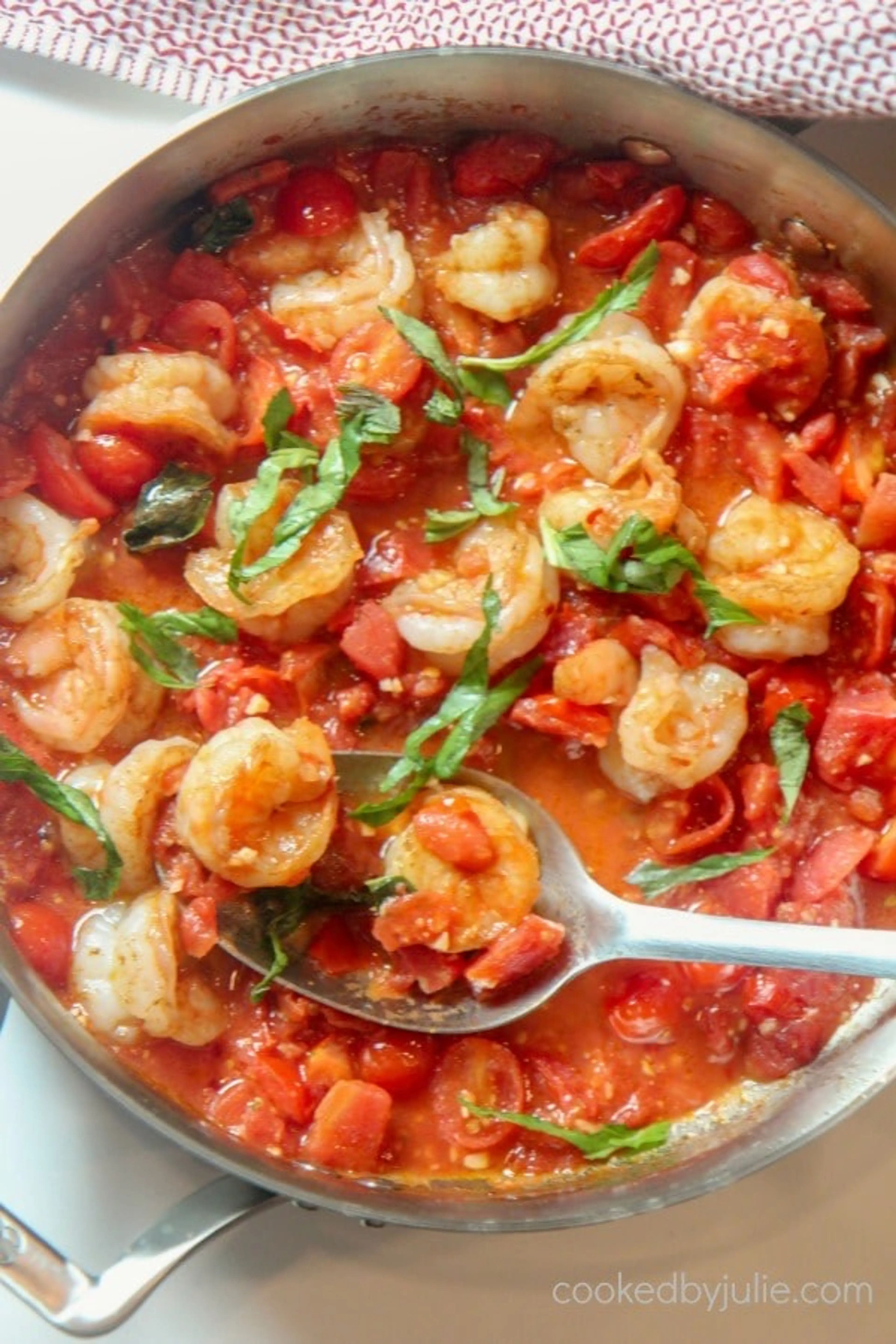 Tomato-Basil Shrimp