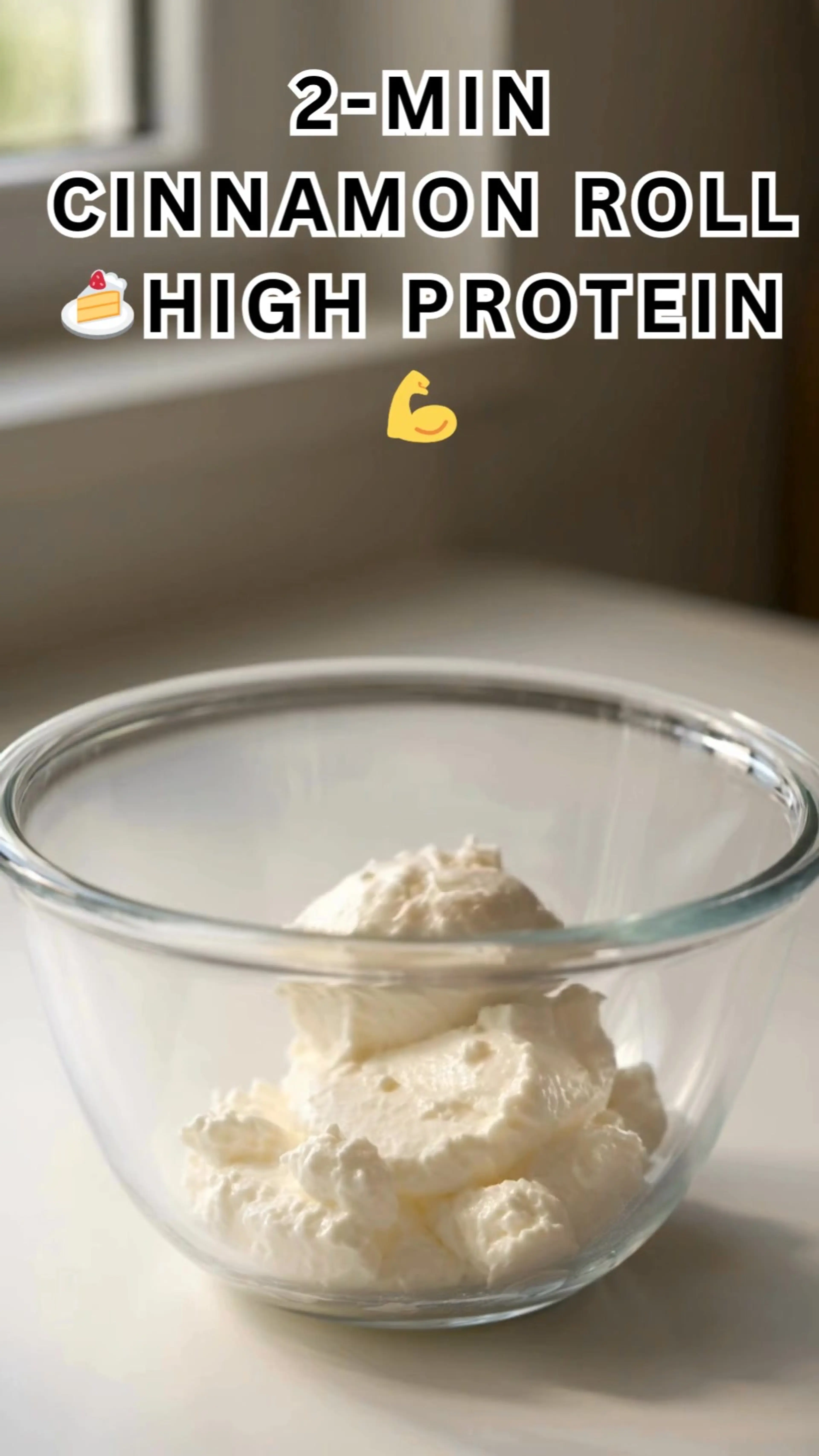 The 2-minute High-protein Cinnamon Roll