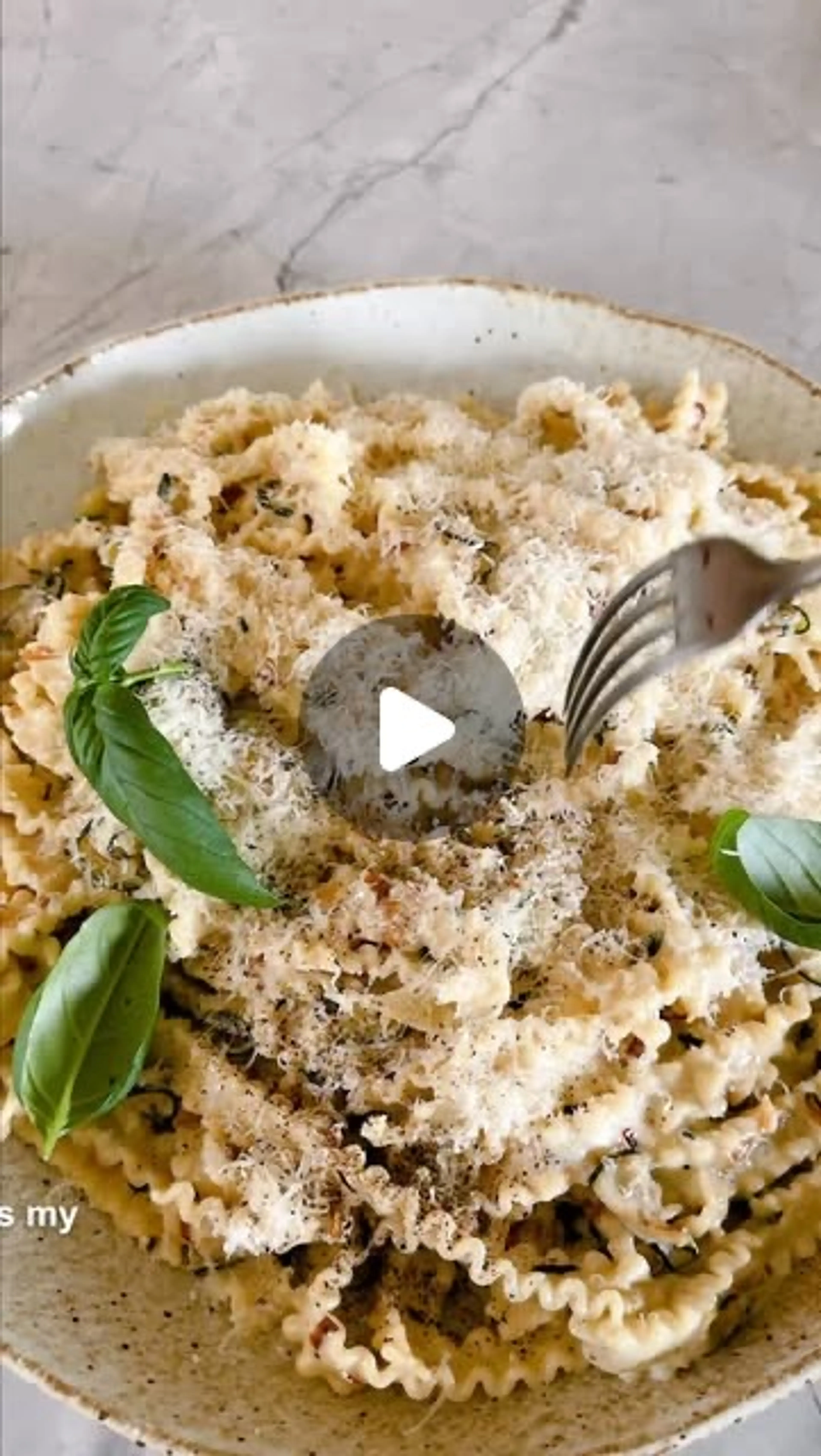 Lemon Basil Zucchini Pasta Alfredo - Weekend Pasta, but Made
