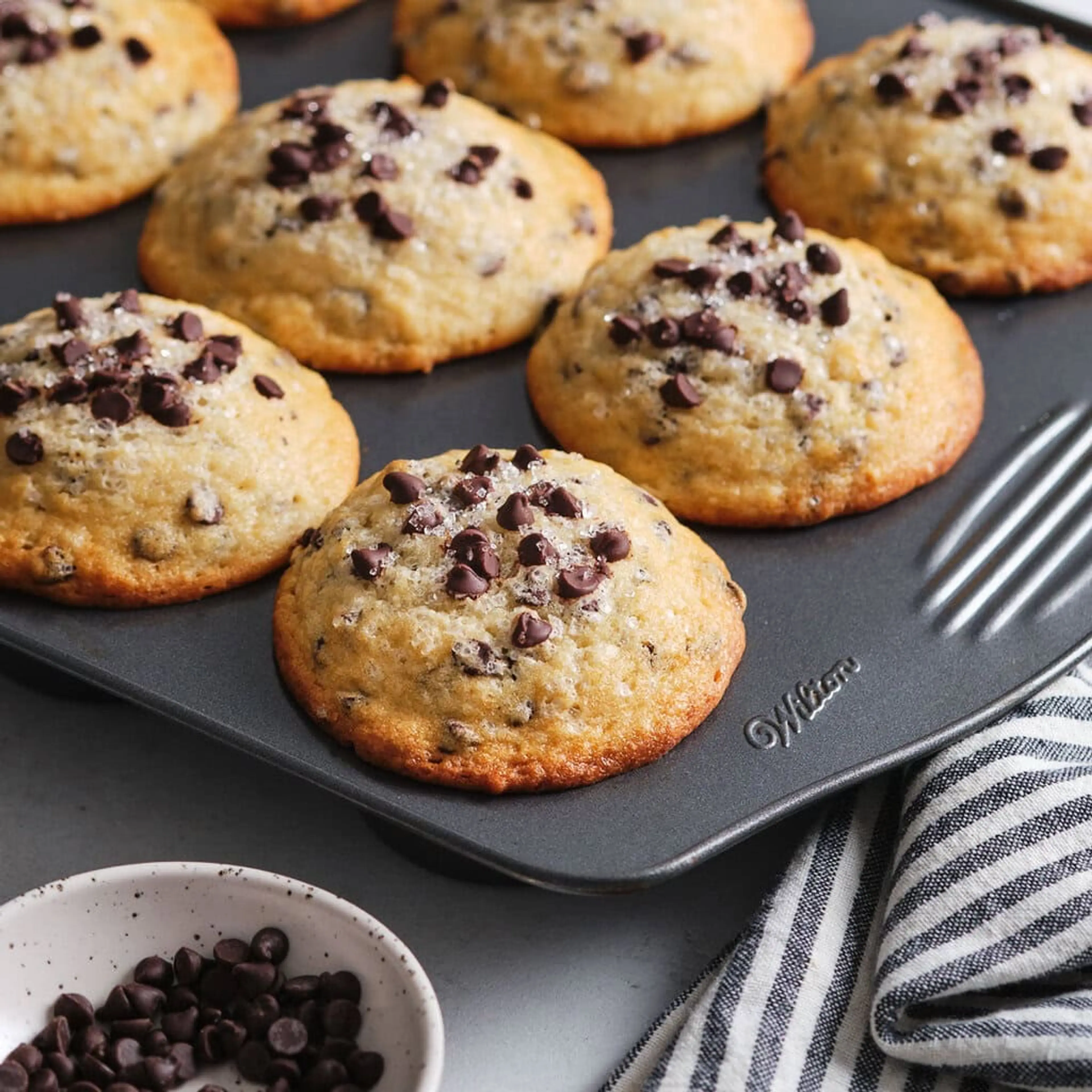 Bakery-Style Chocolate Chip Muffins