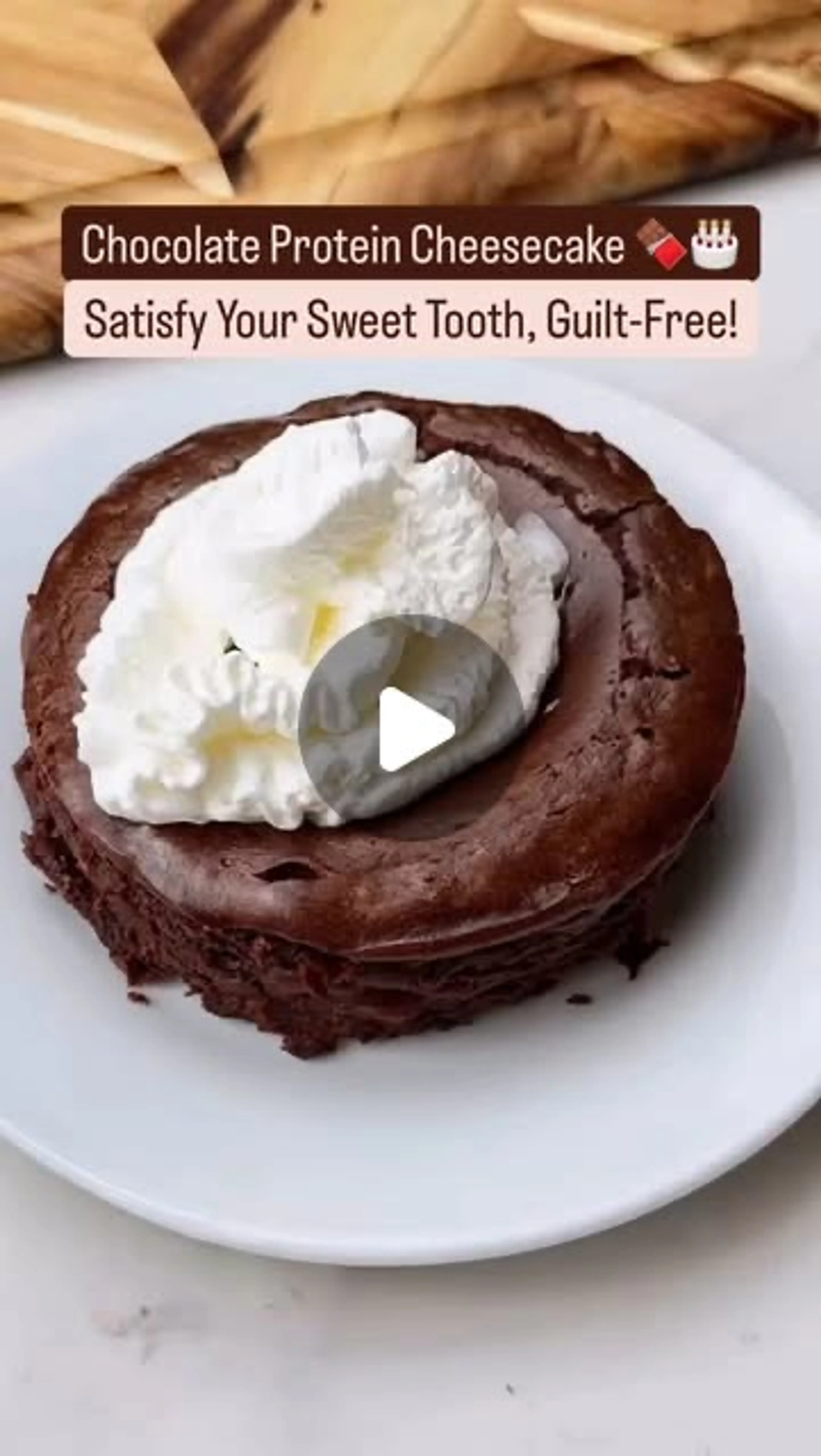 Chocolate Protein Cheesecake