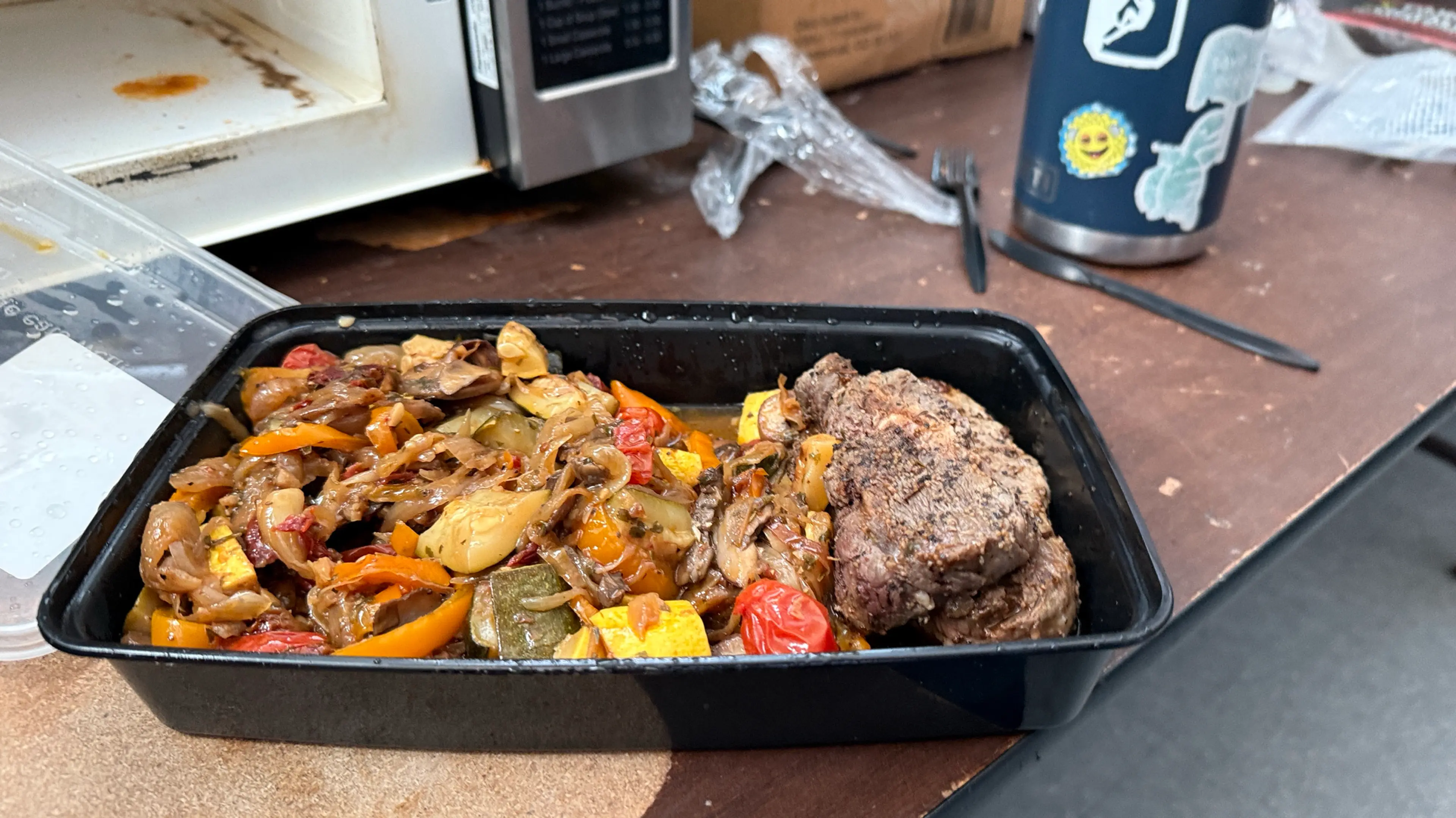 Steak and Balsamic Squash Stir-fry