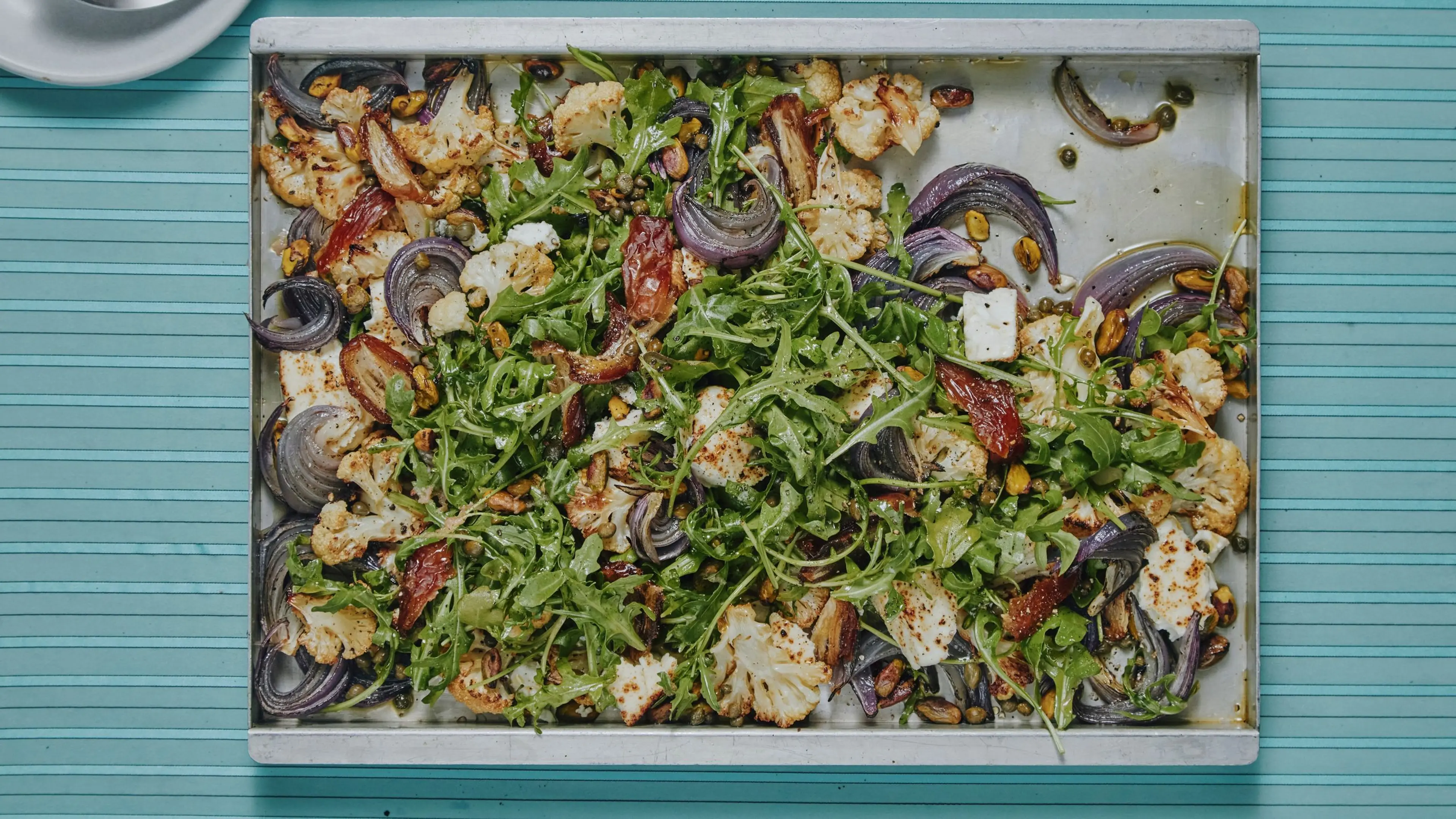 Roasted Cauliflower Salad With Feta And Dates