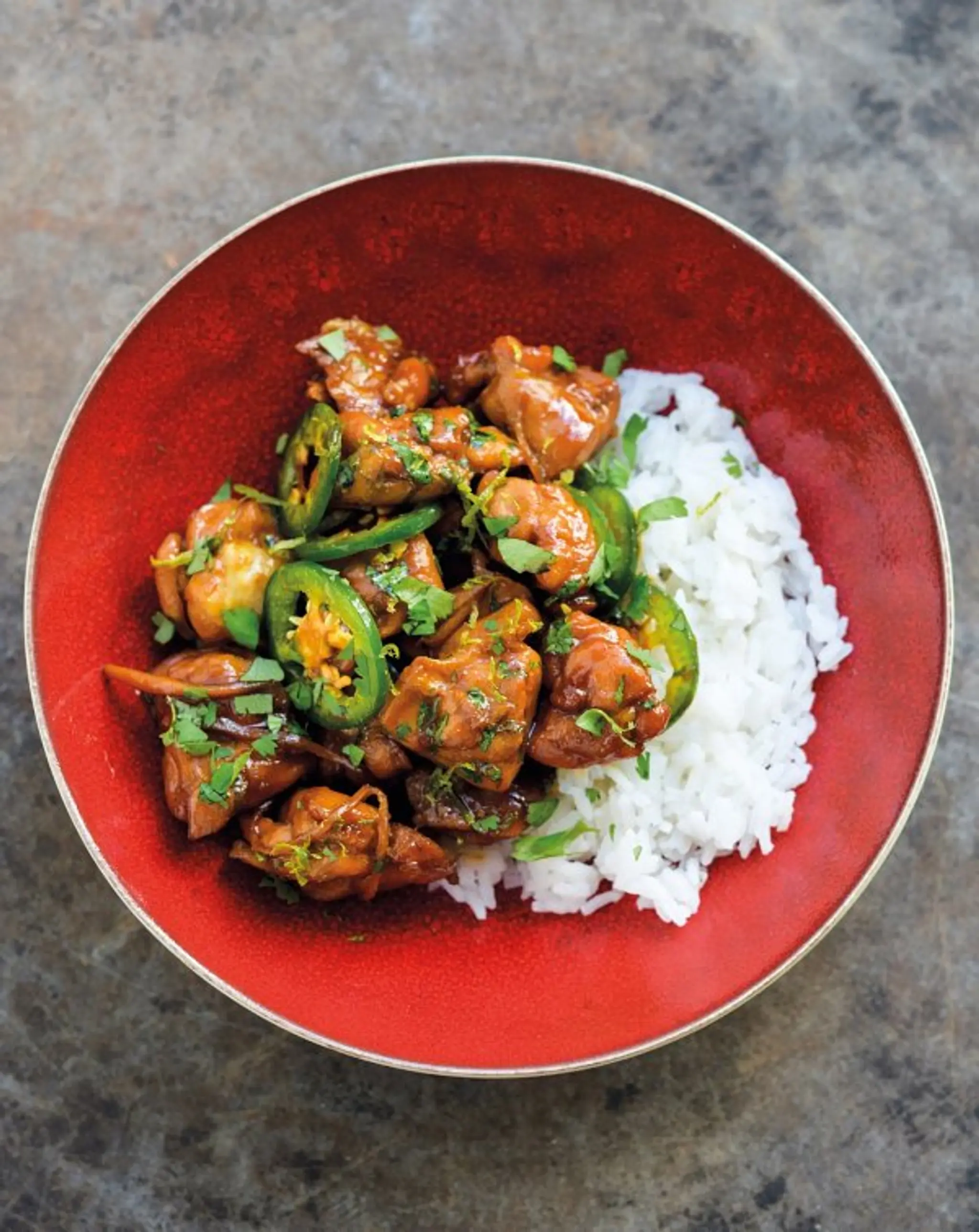 Caramel-Braised Chicken with Ginger and Lime