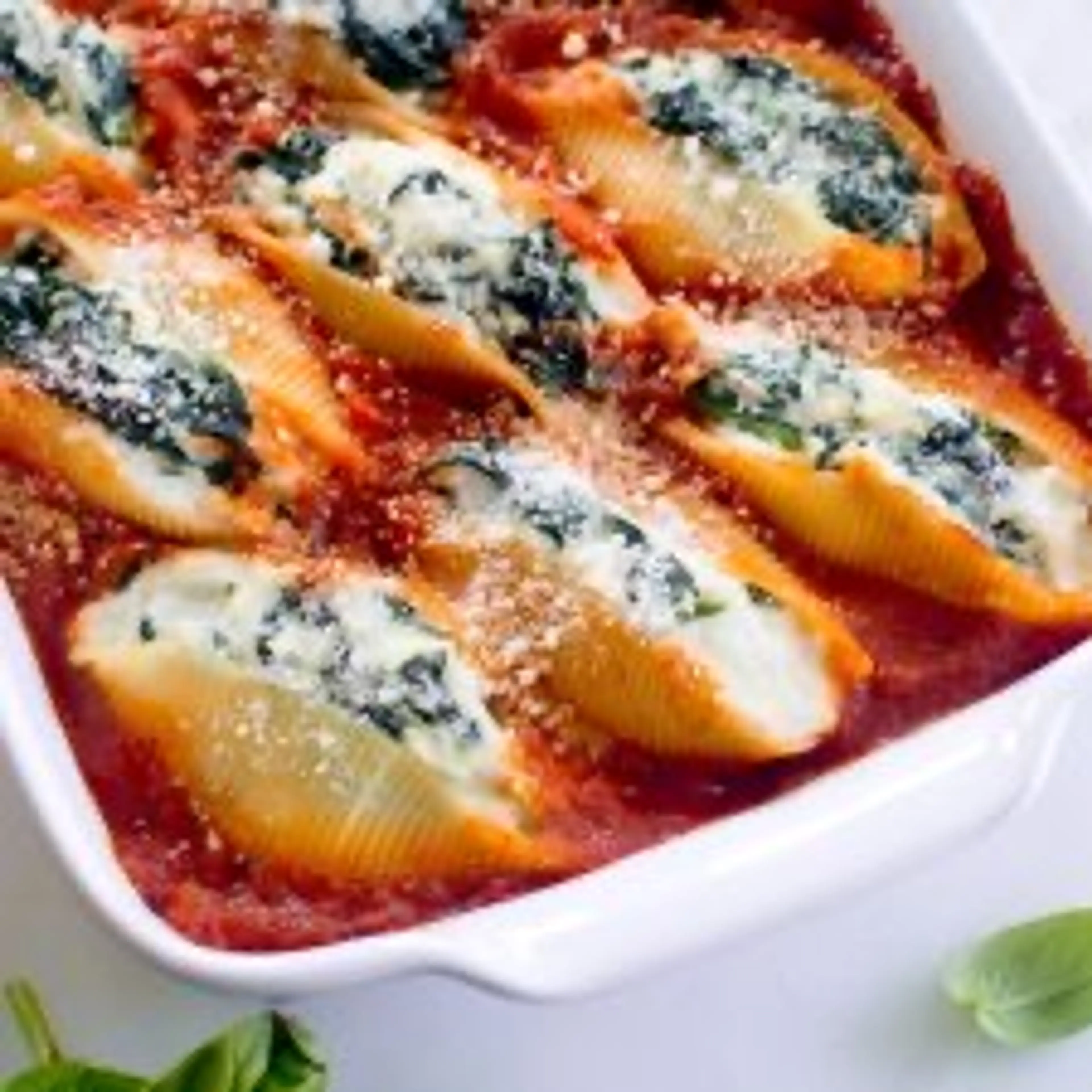 Spinach and Ricotta Stuffed Shells