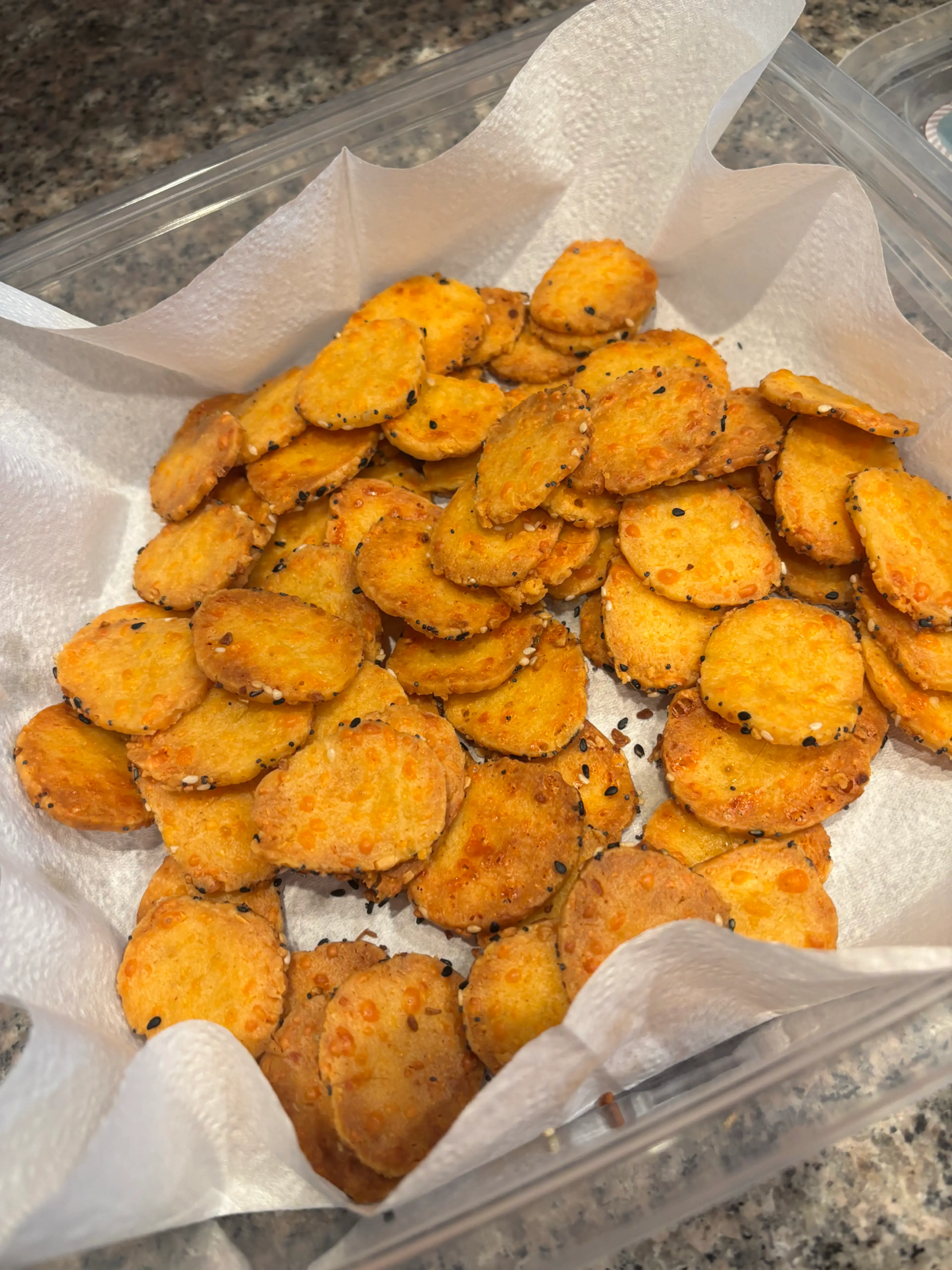 Slice & Bake Cheddar Cheese Coins (aka Cheese Pennies 🧀🪙)