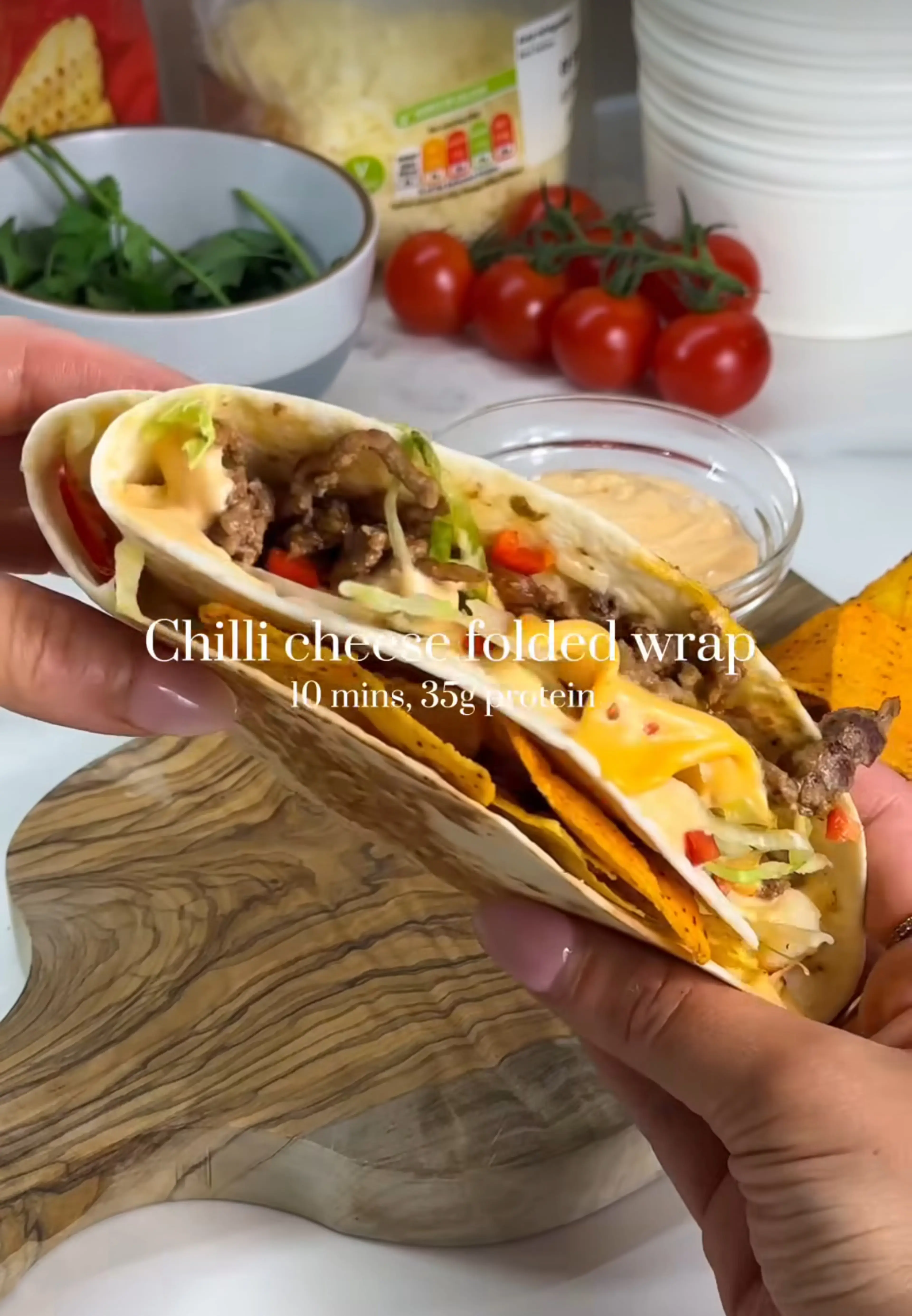 Chilli Cheese Folded Wrap