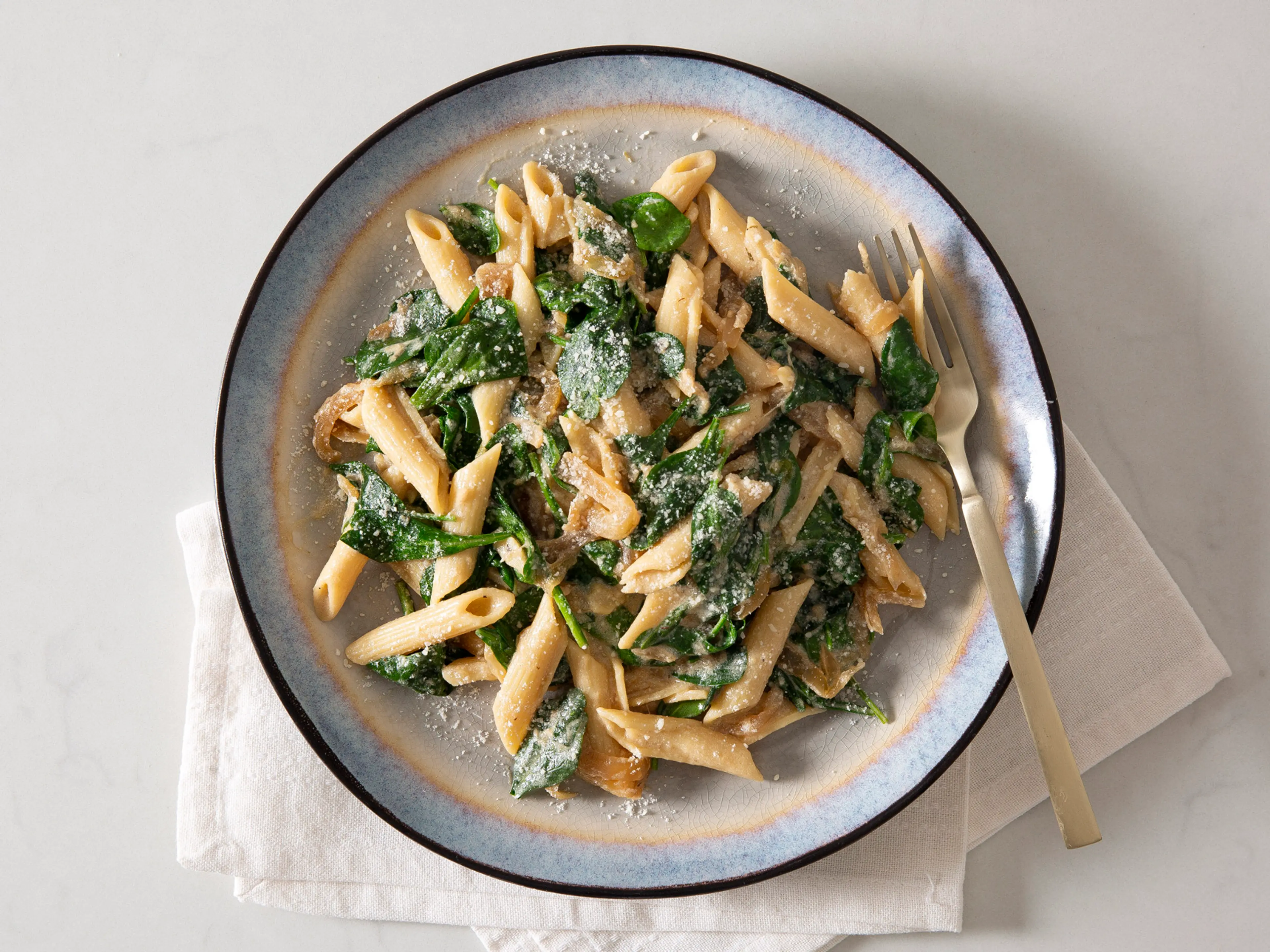 Caramelized Onion and Parmesan Pasta