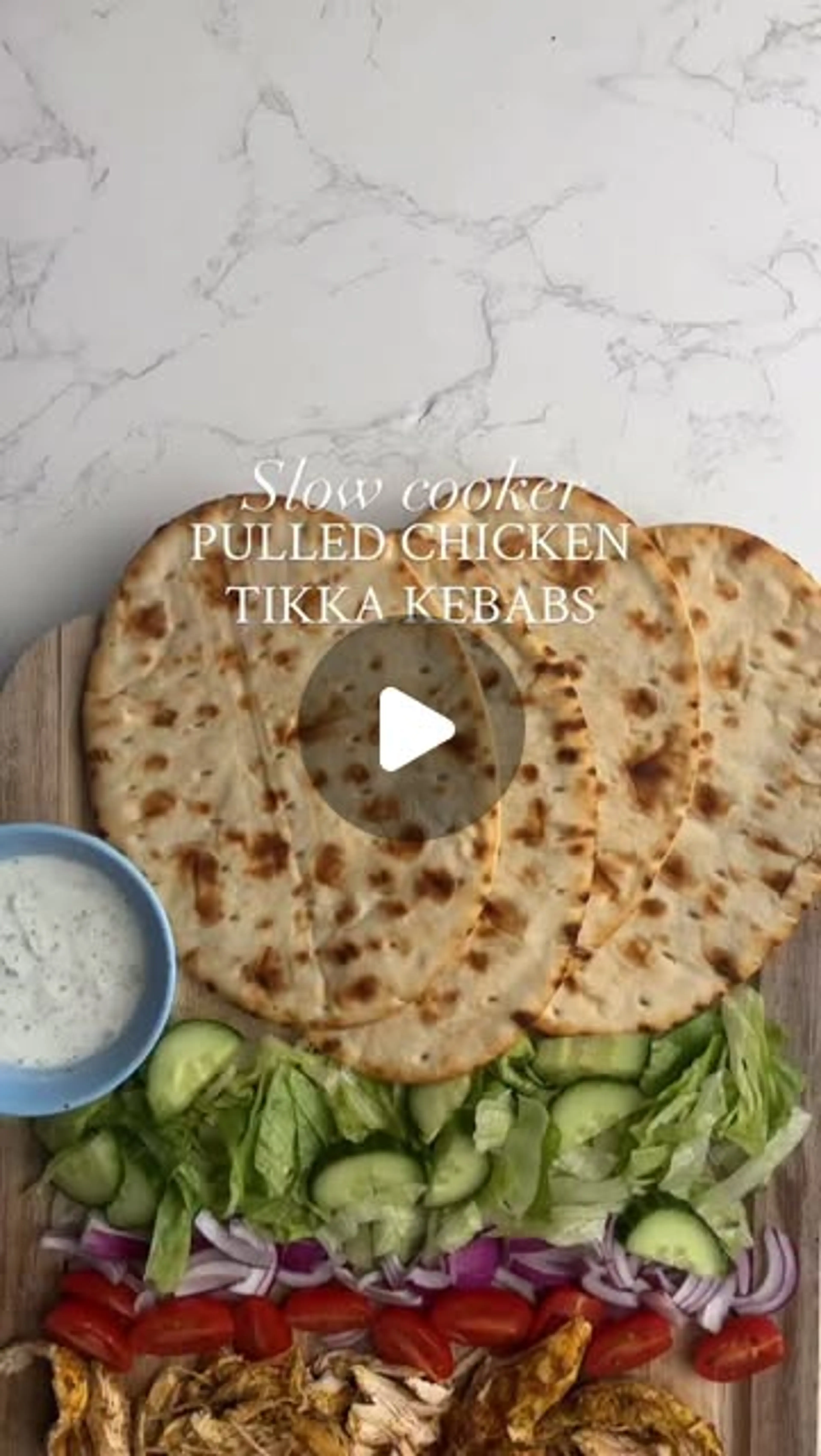 Pulled Chicken Tikka Kebabs